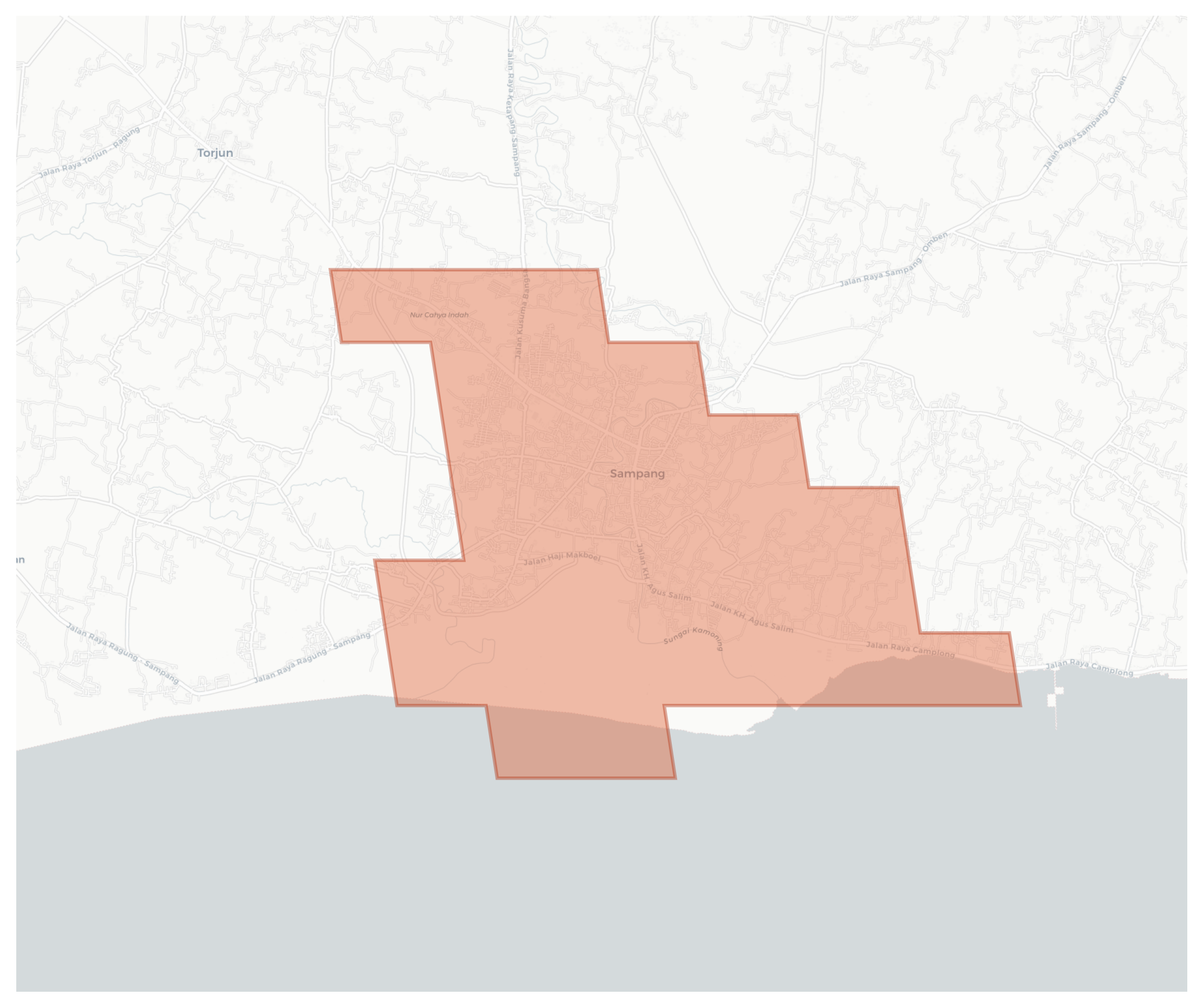 Sampang geographic map