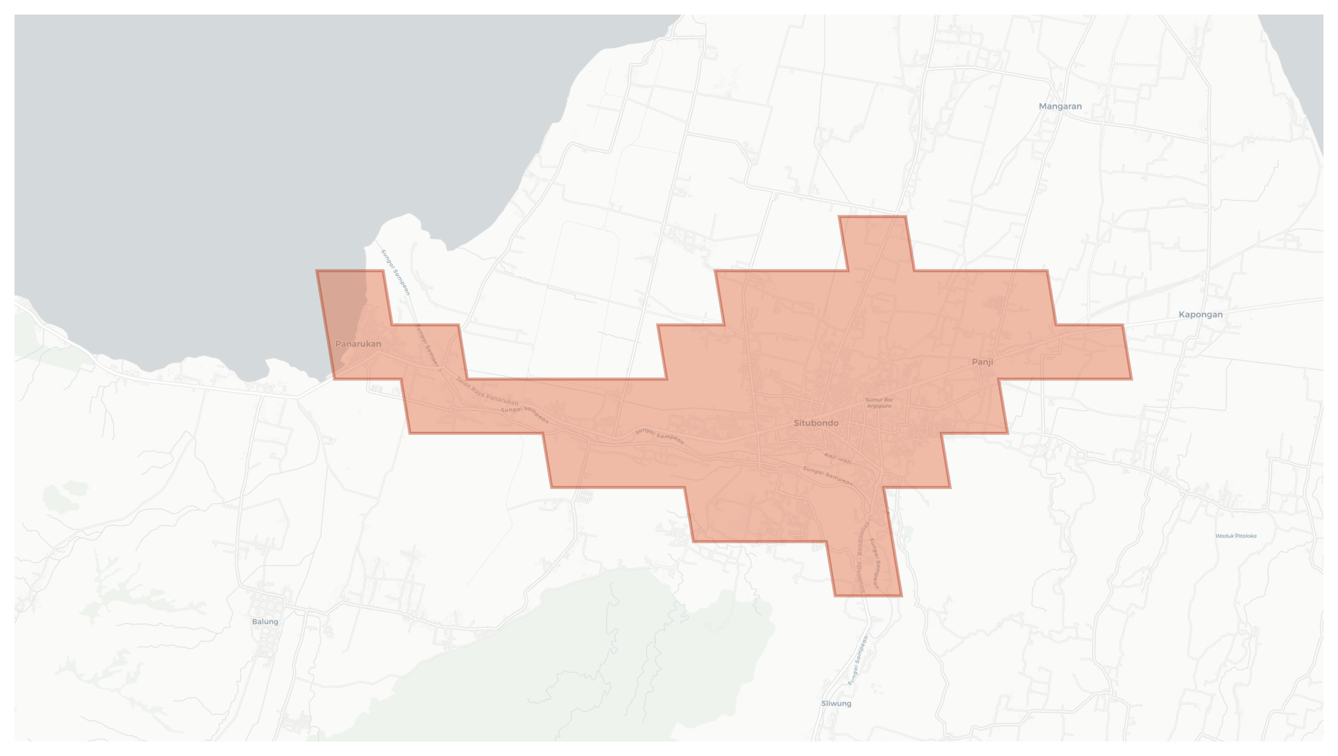 Situbondo geographic map