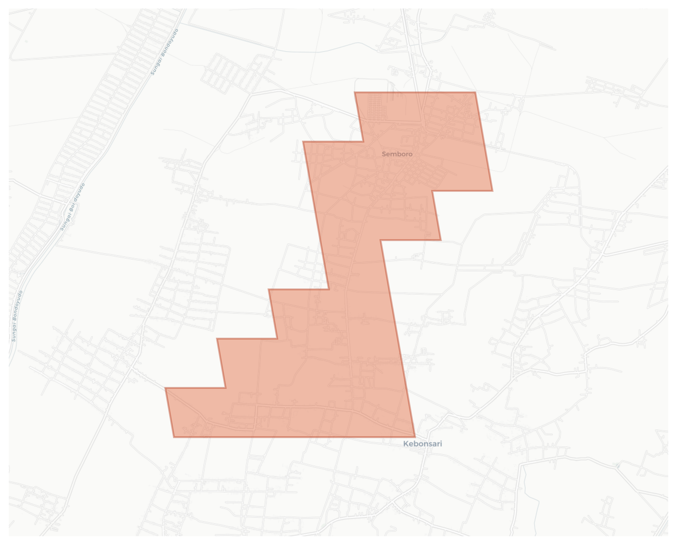 Umbulrejo geographic map
