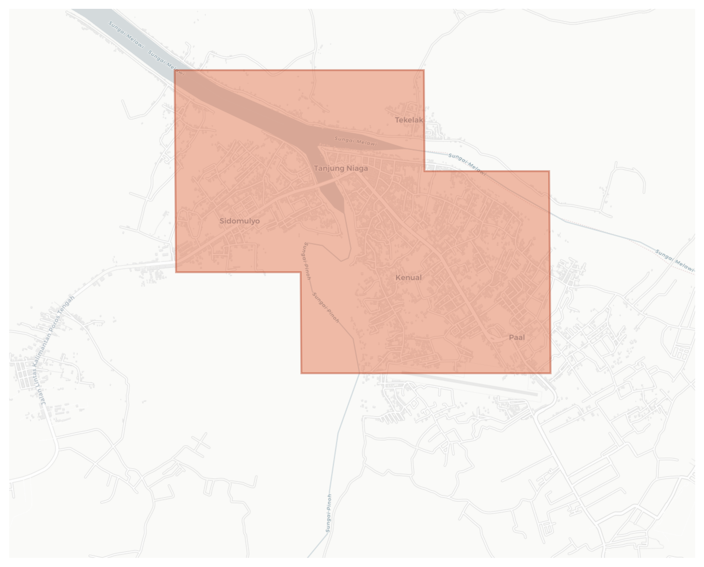 Nanga Pinoh geographic map