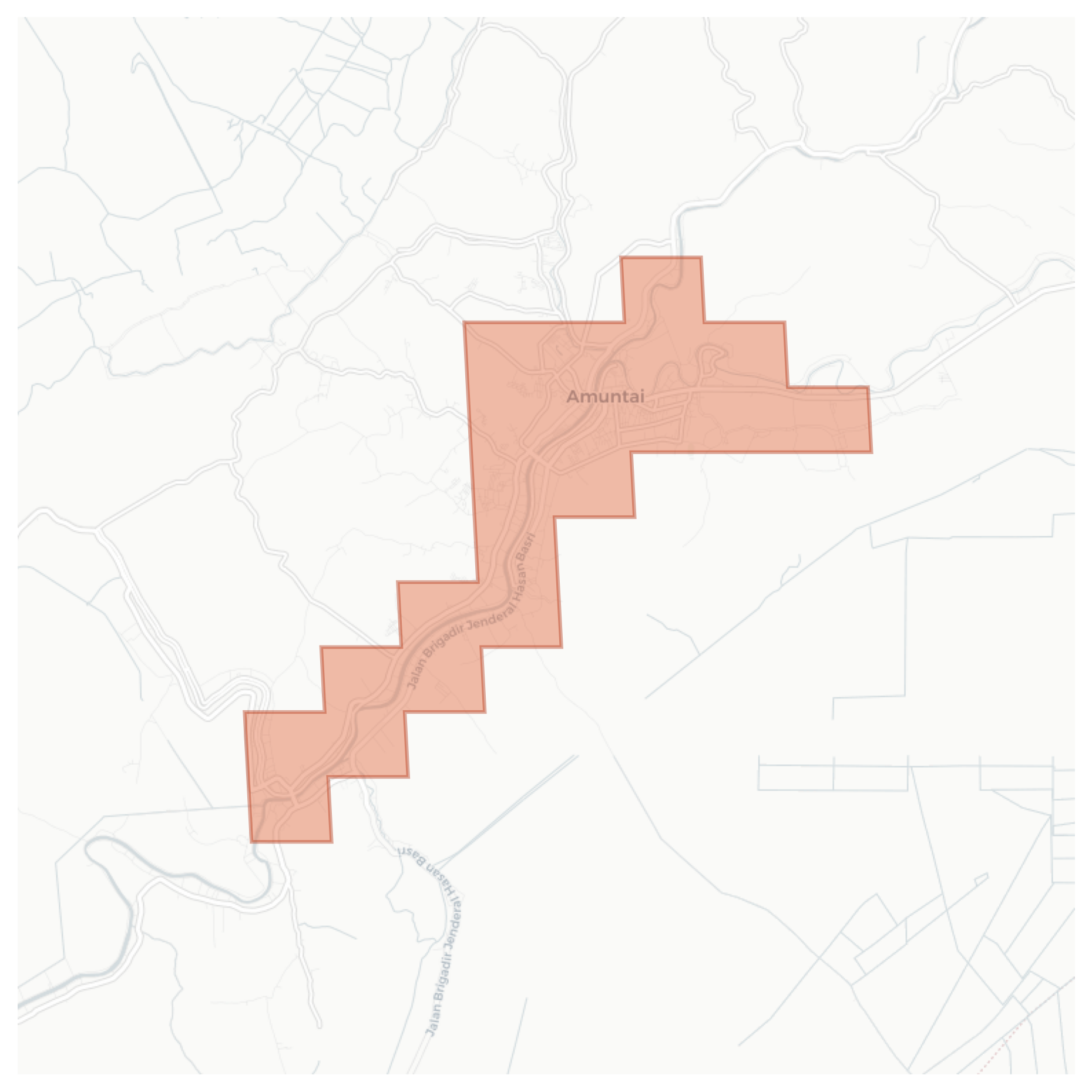Amuntai geographic map