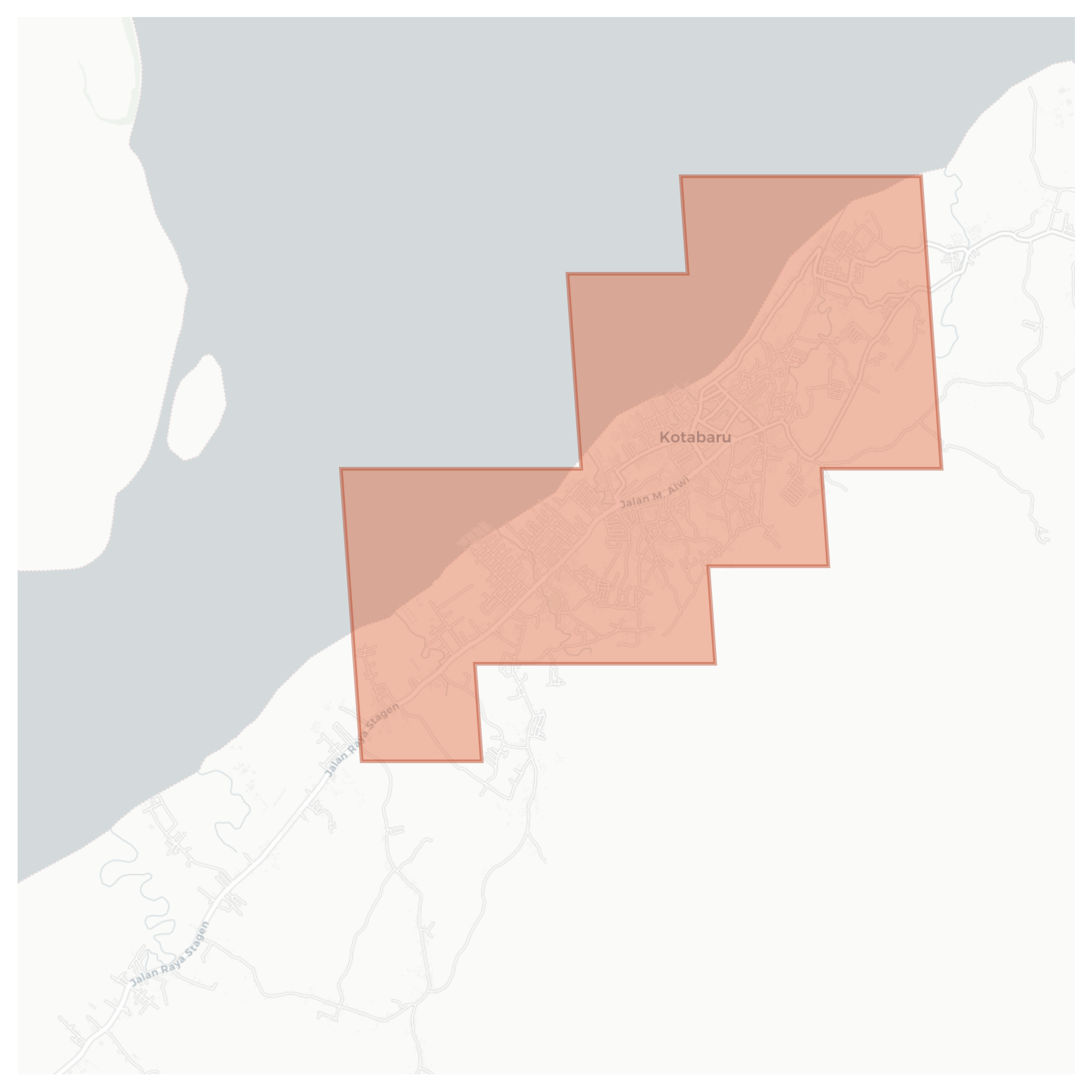Kotabaru geographic map