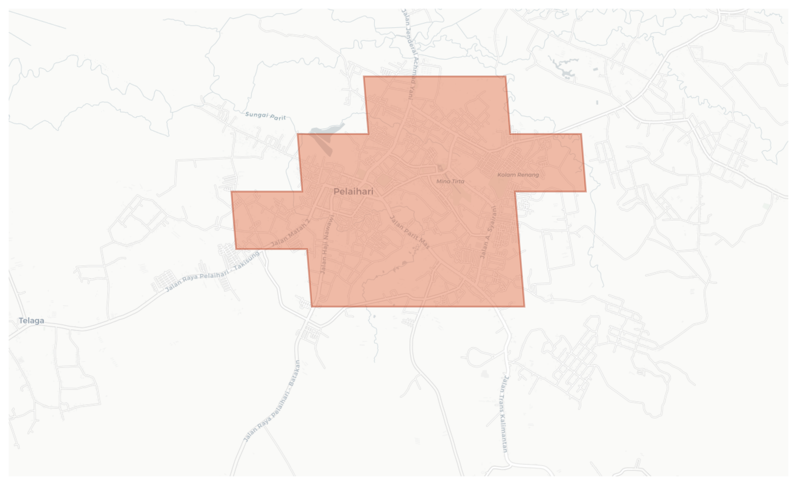 Pelaihari geographic map