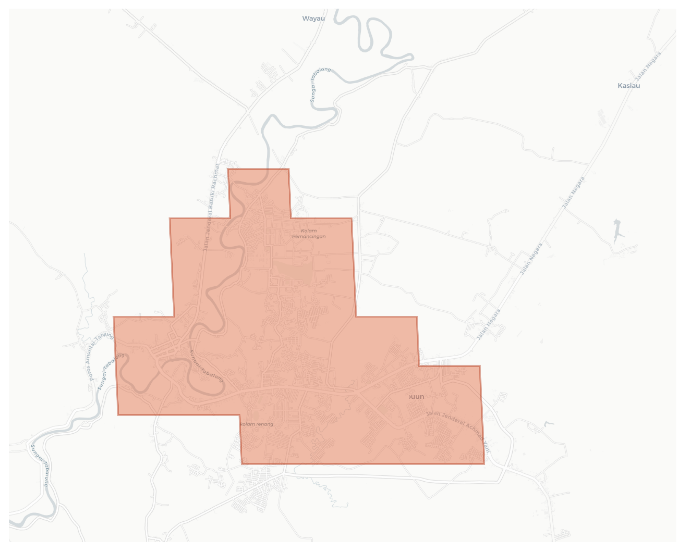 Tanjung geographic map