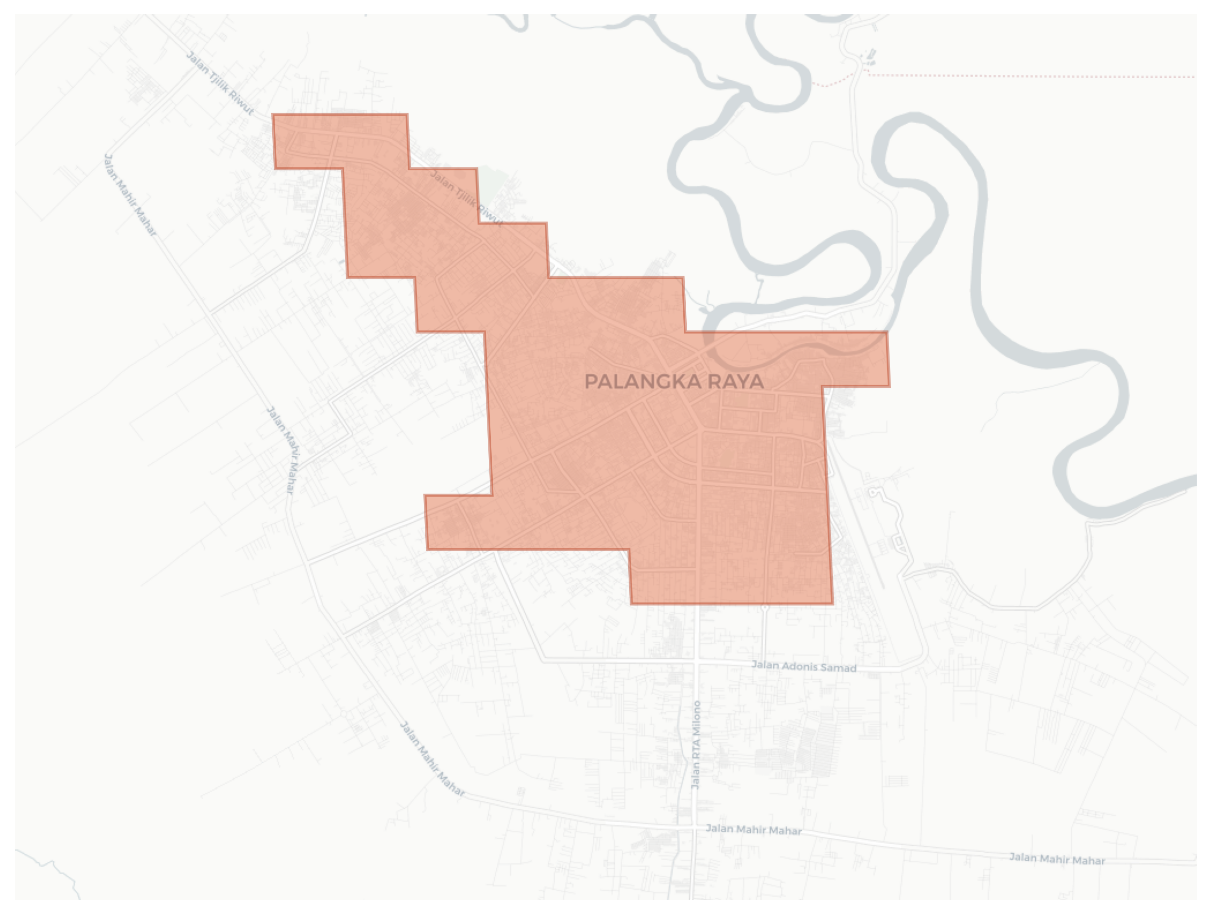 Palangka Raya geographic map