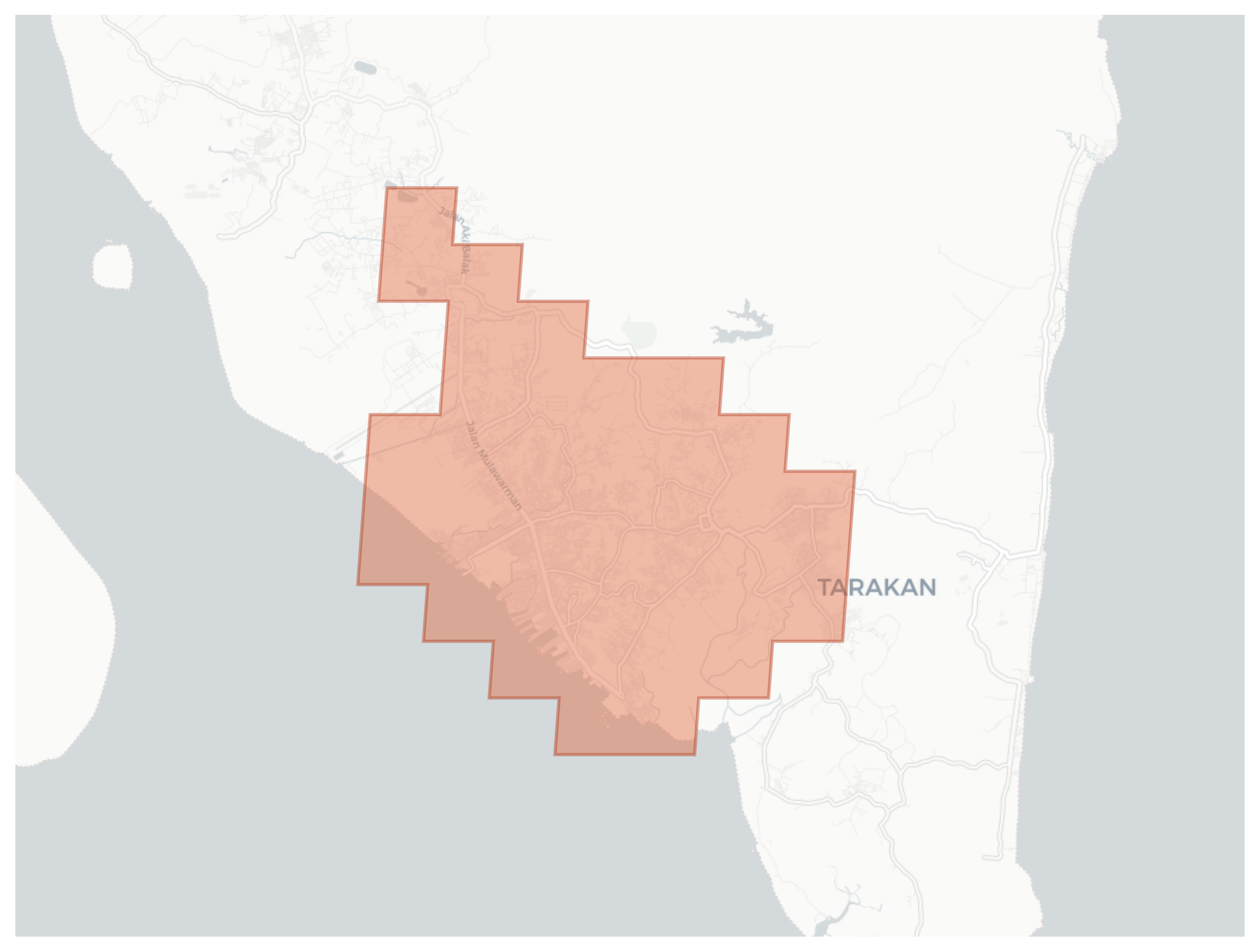 Gunung Lingkas geographic map