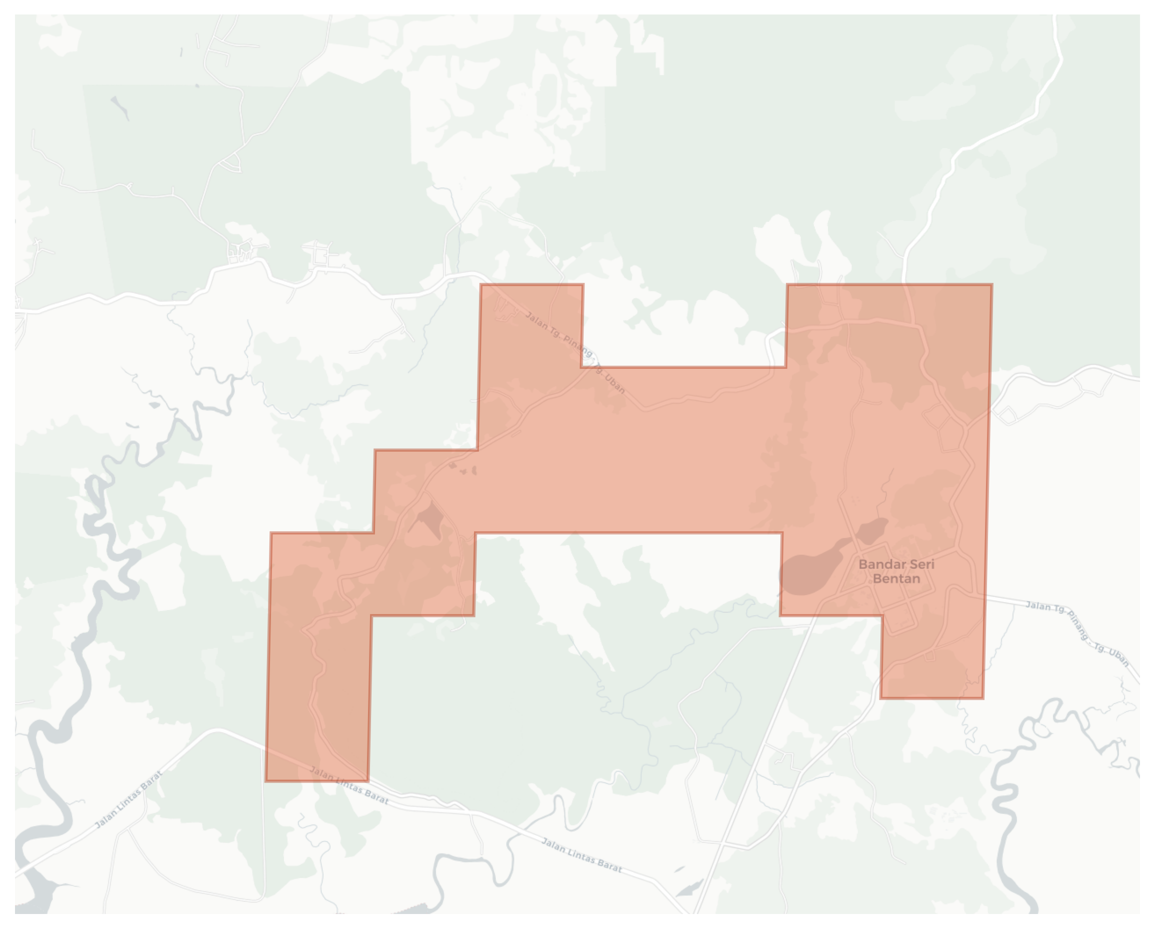 Bandar Seri Bentan geographic map