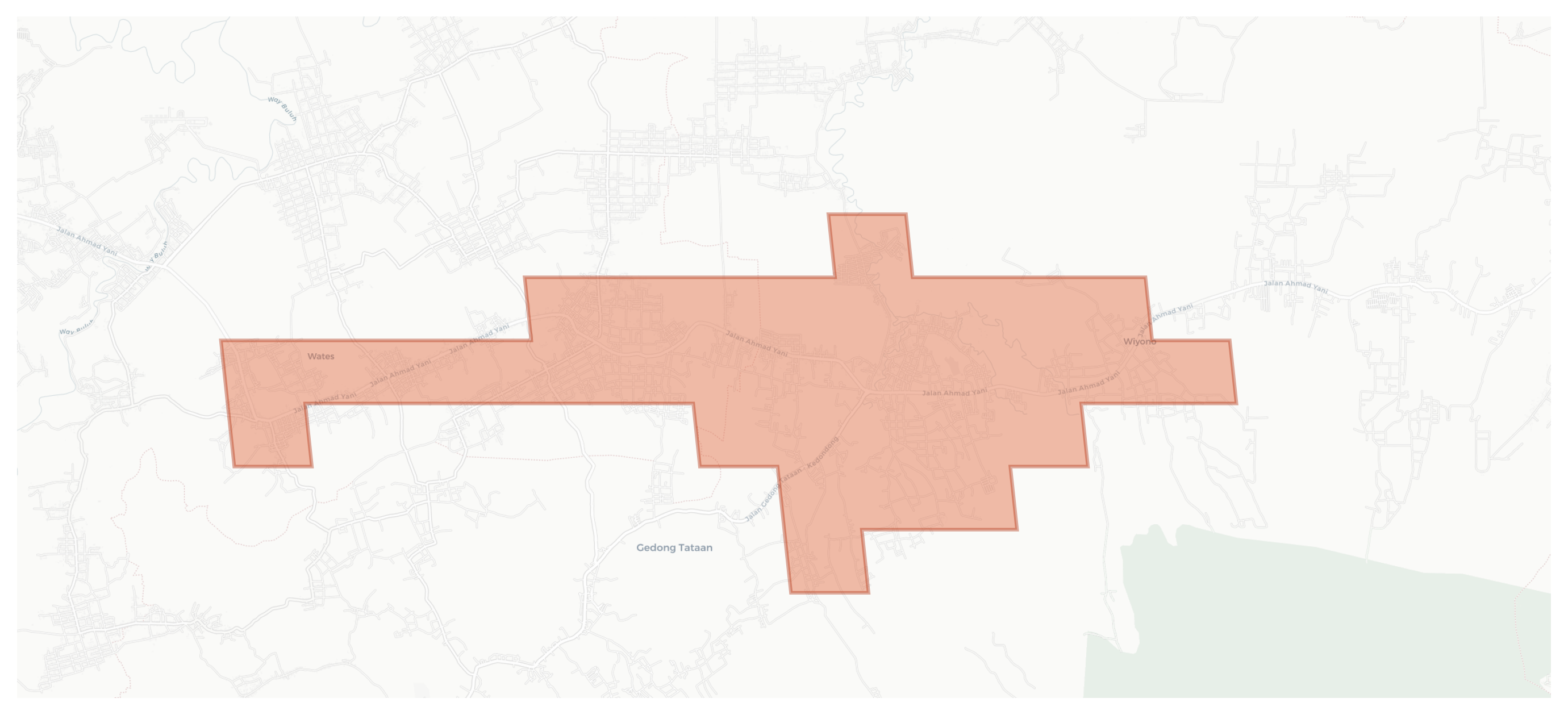 Bagelen geographic map