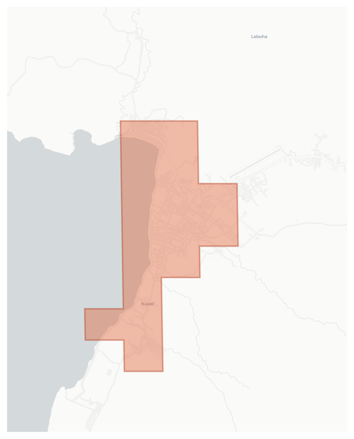 Labuha geographic map