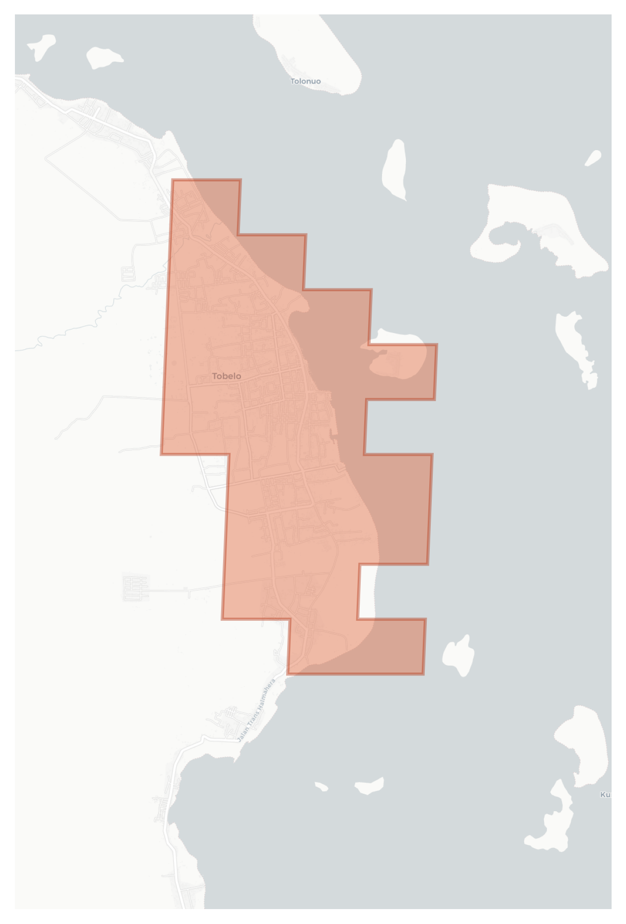 Tobelo geographic map