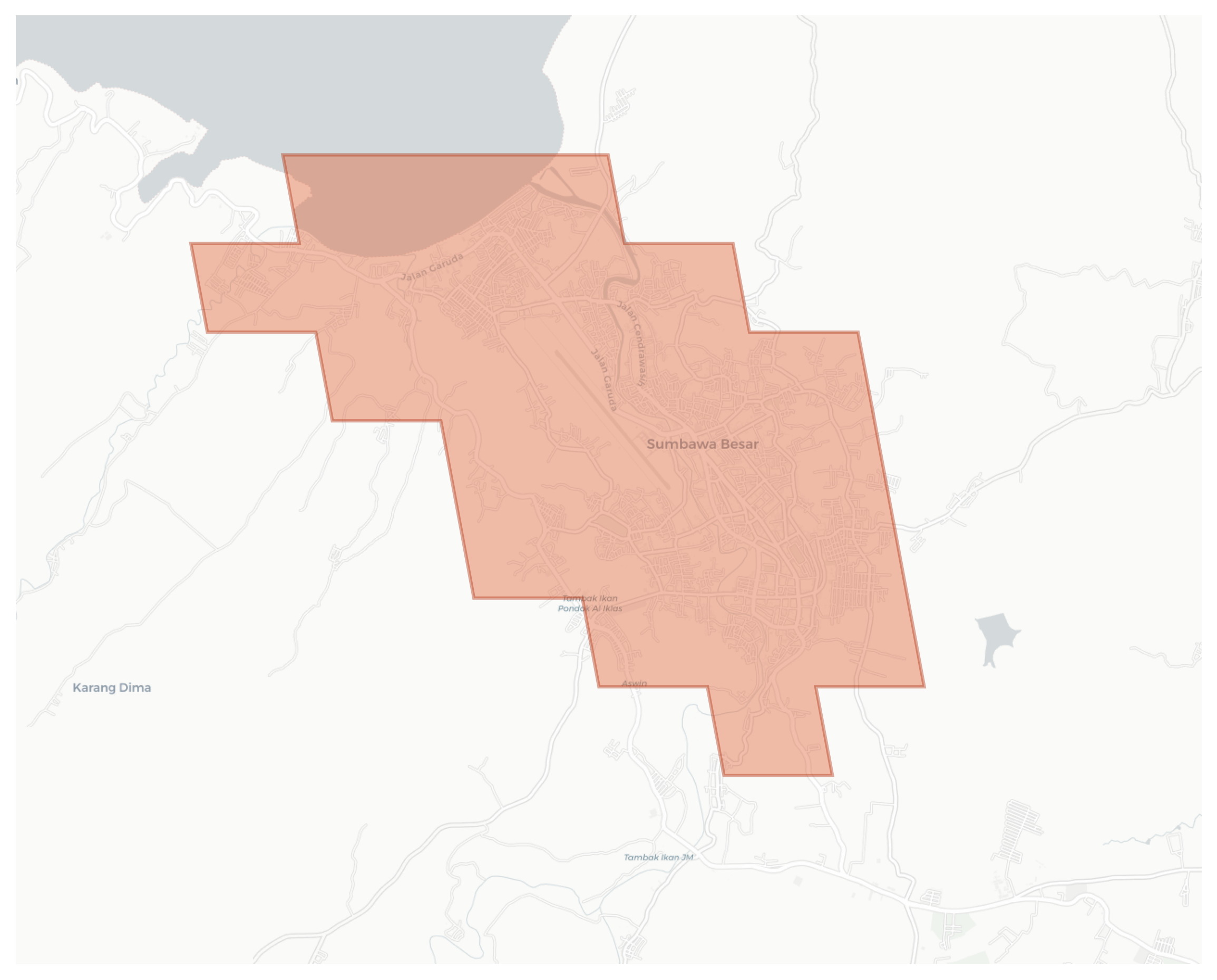 Sumbawa Besar geographic map