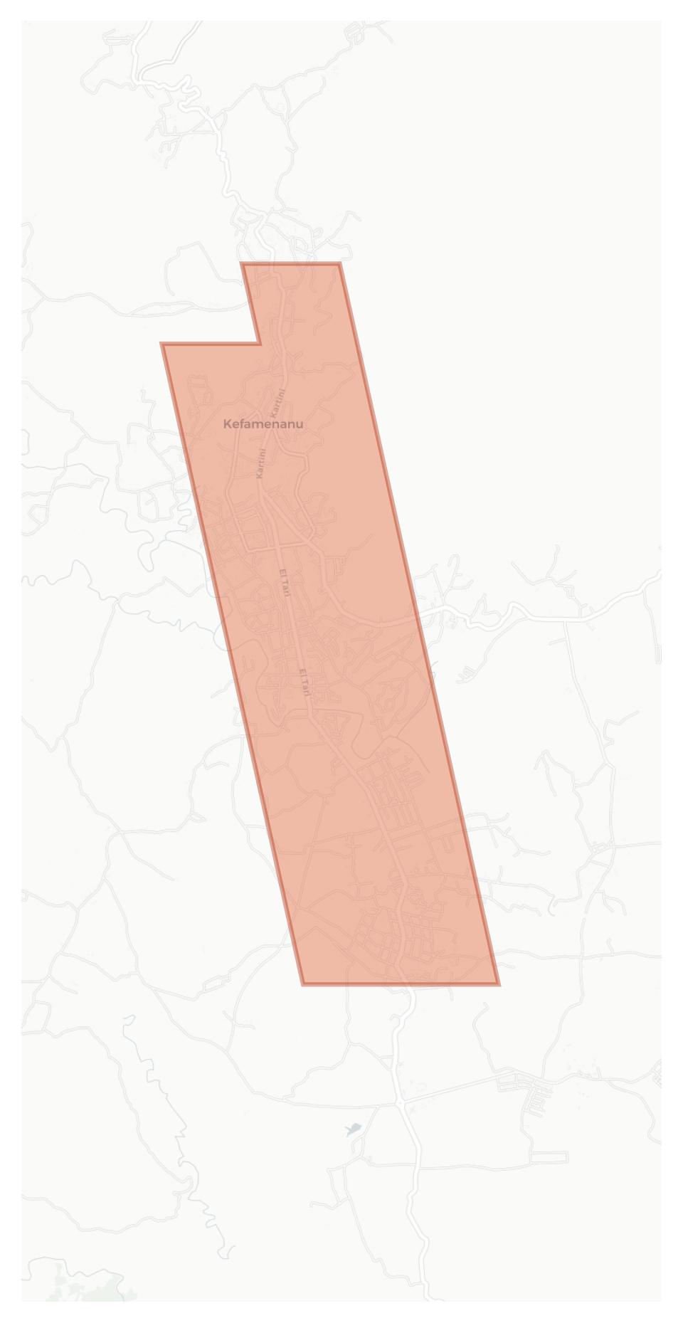Kefamenanu geographic map