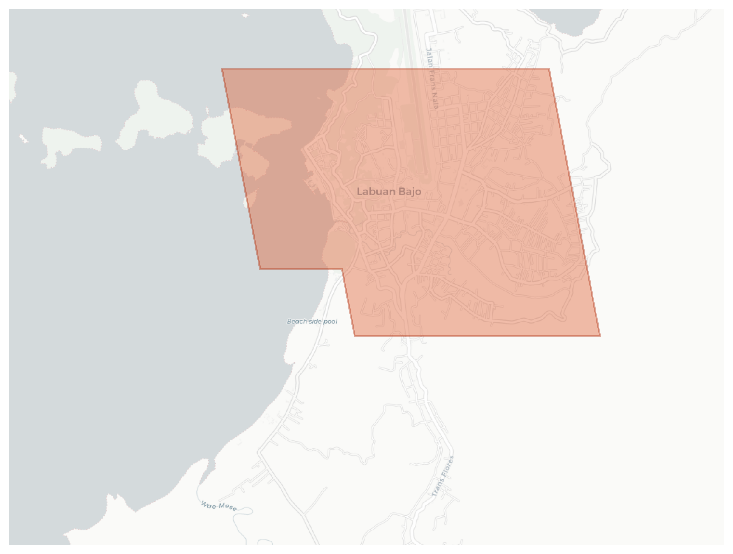 Labuan Bajo geographic map
