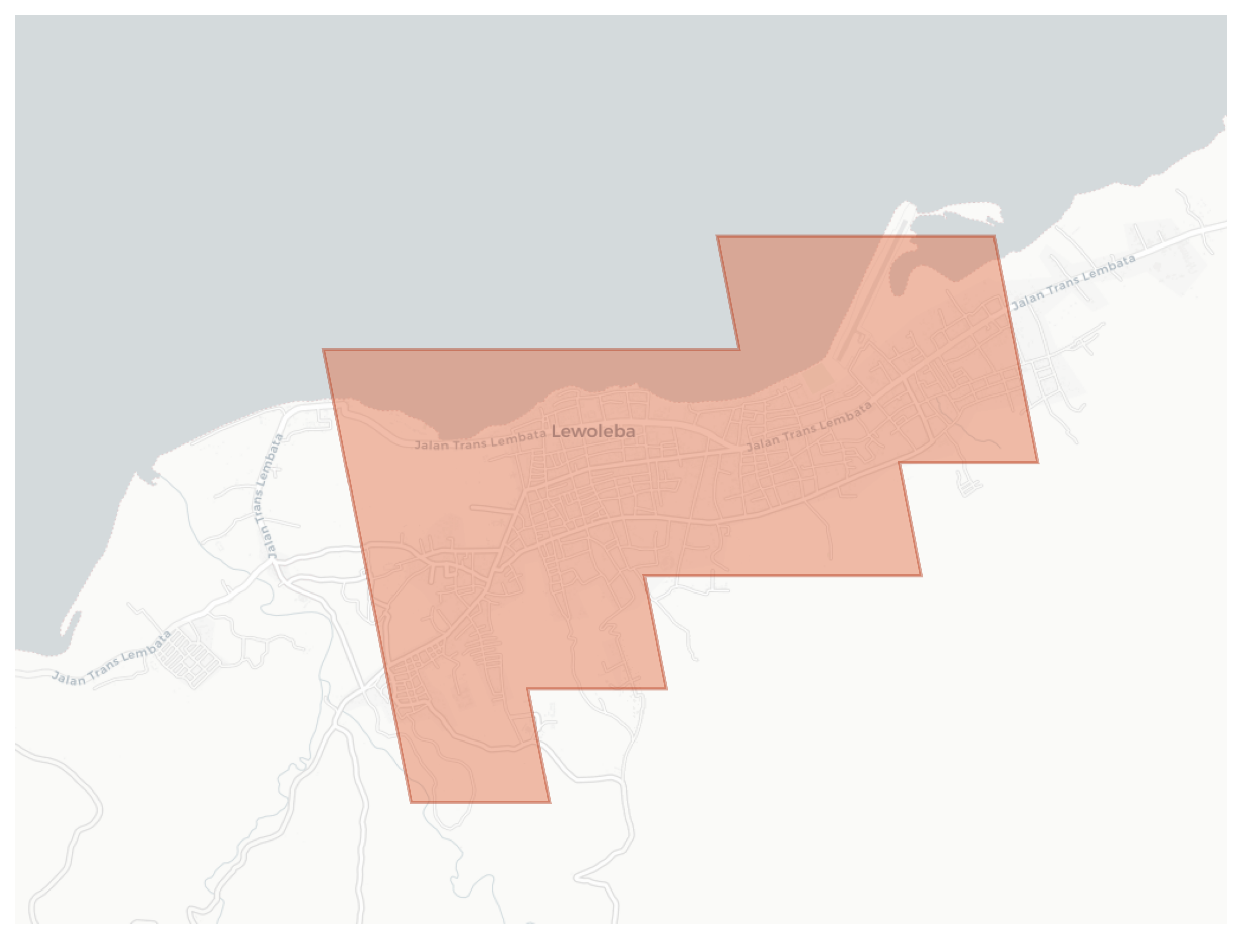 Lewoleba geographic map