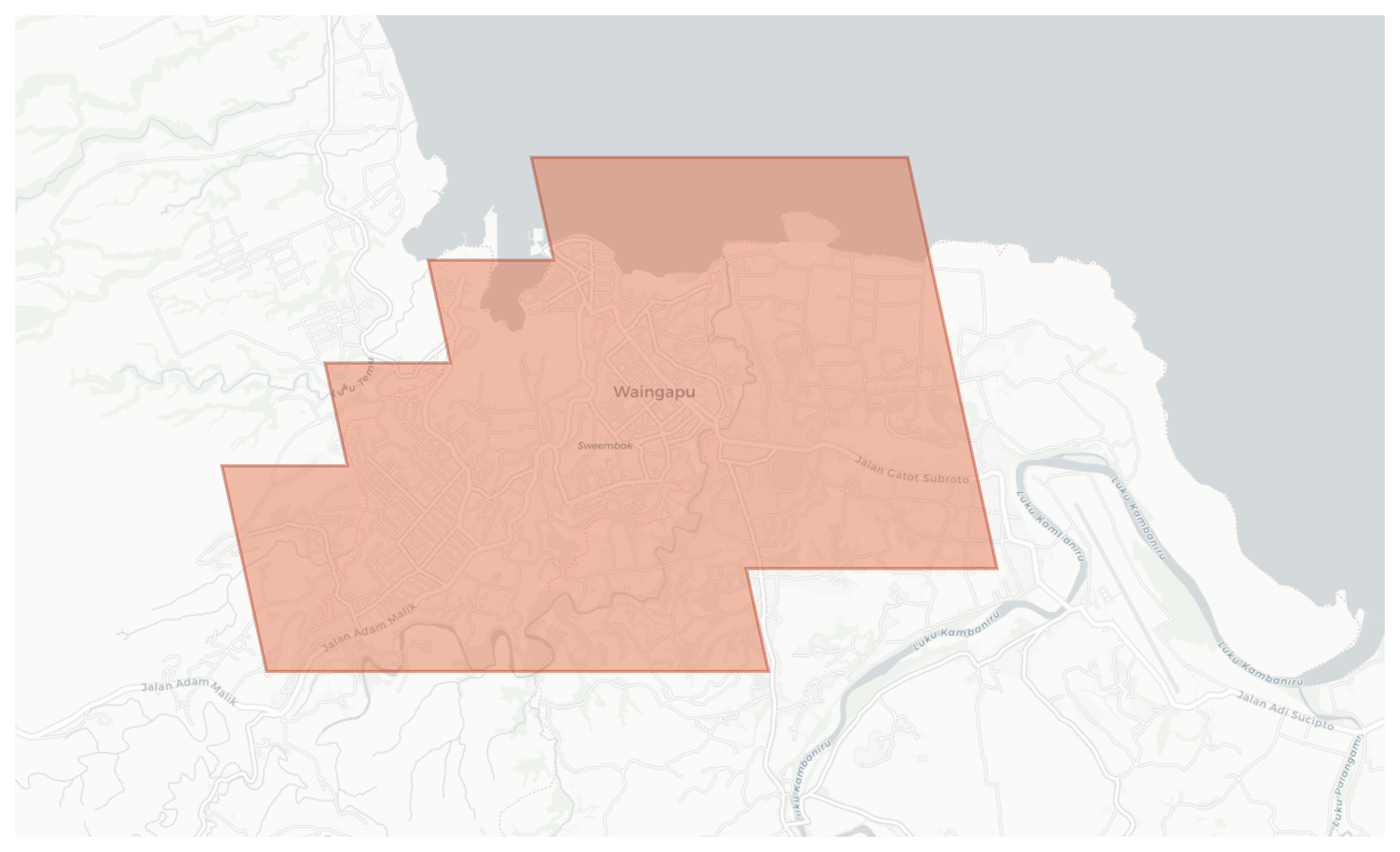 Waingapu geographic map