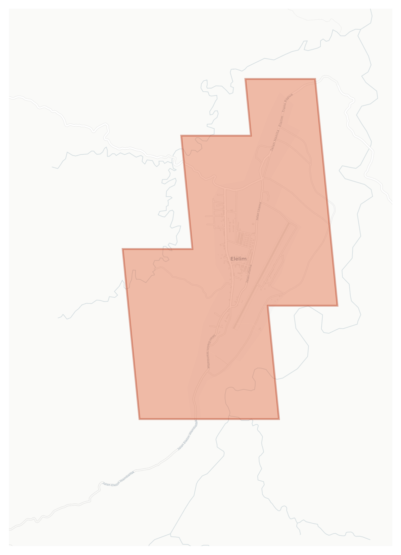 Elelim geographic map
