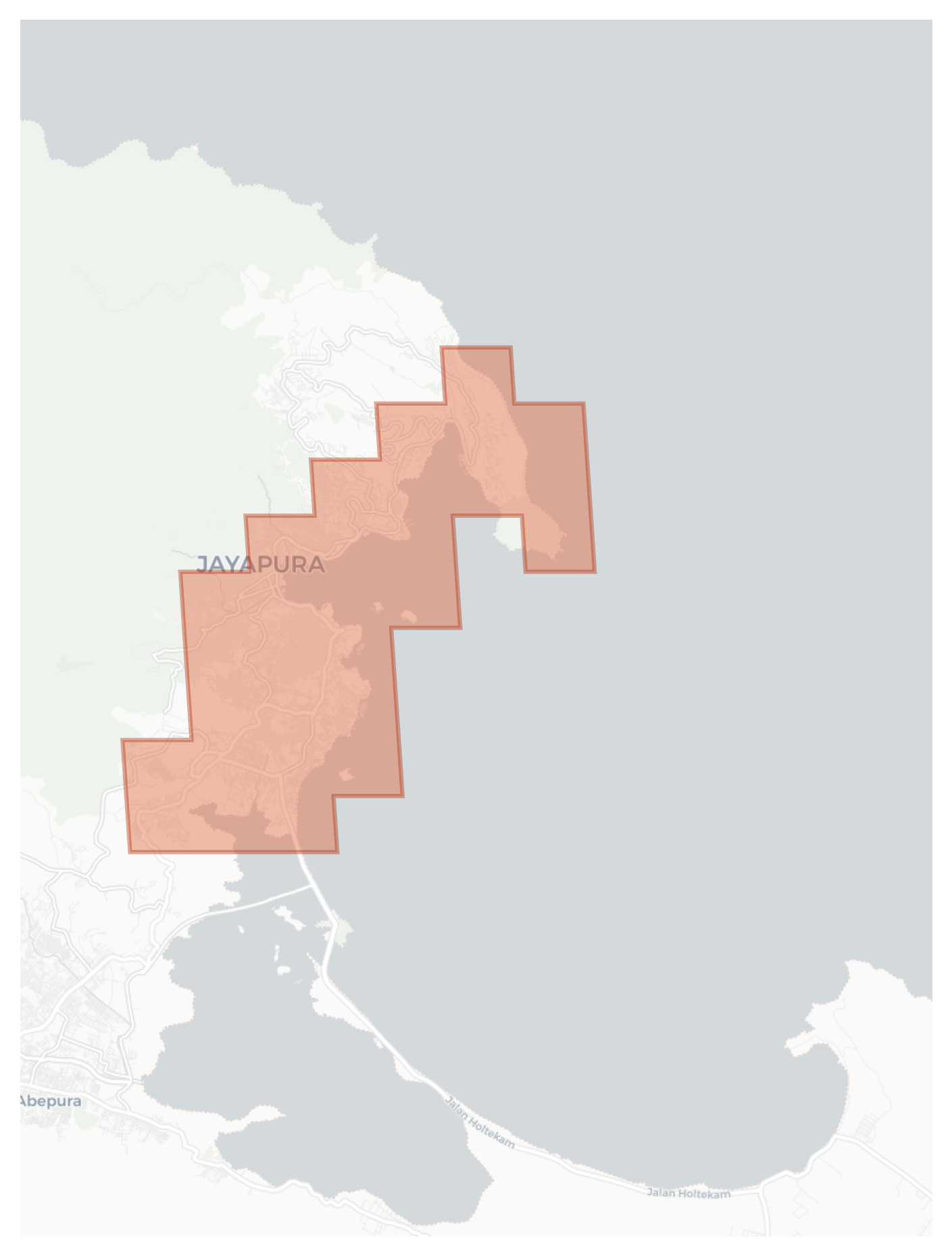 Jayapura geographic map