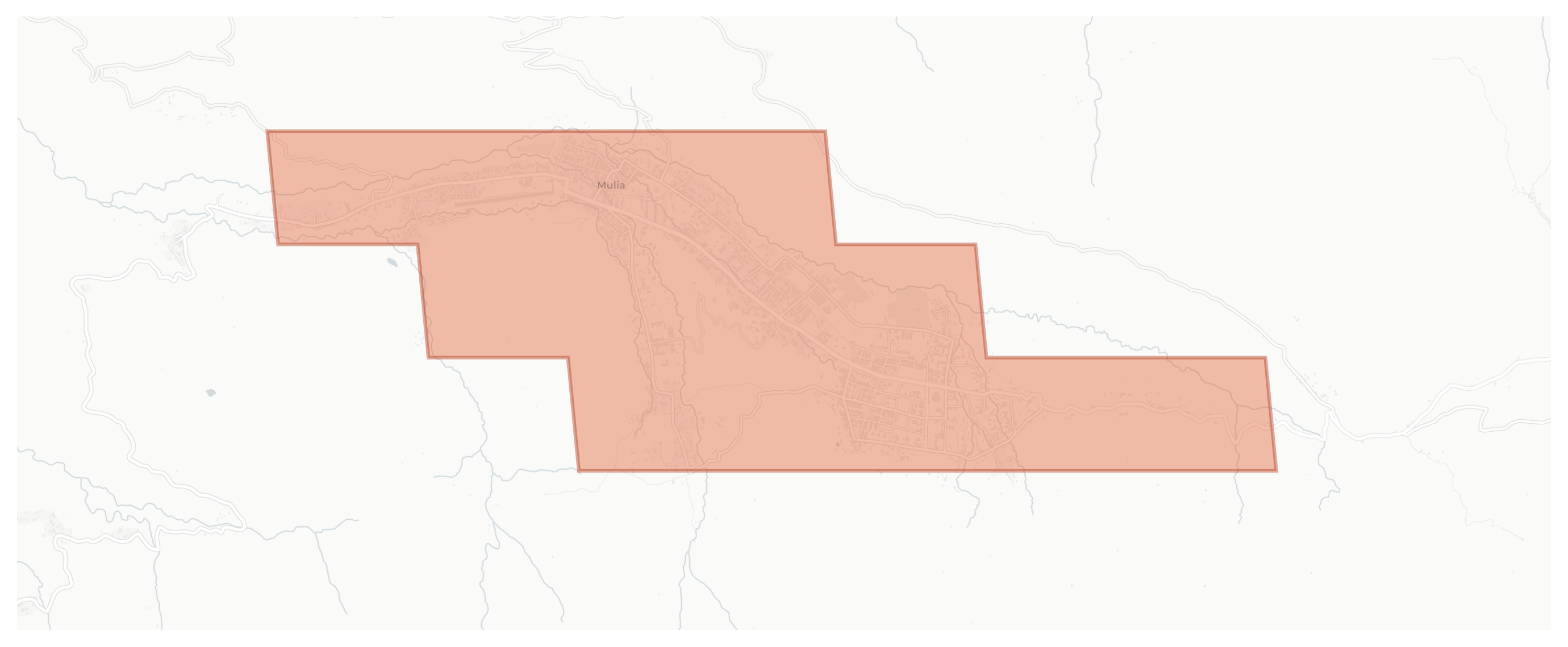 Mulia geographic map