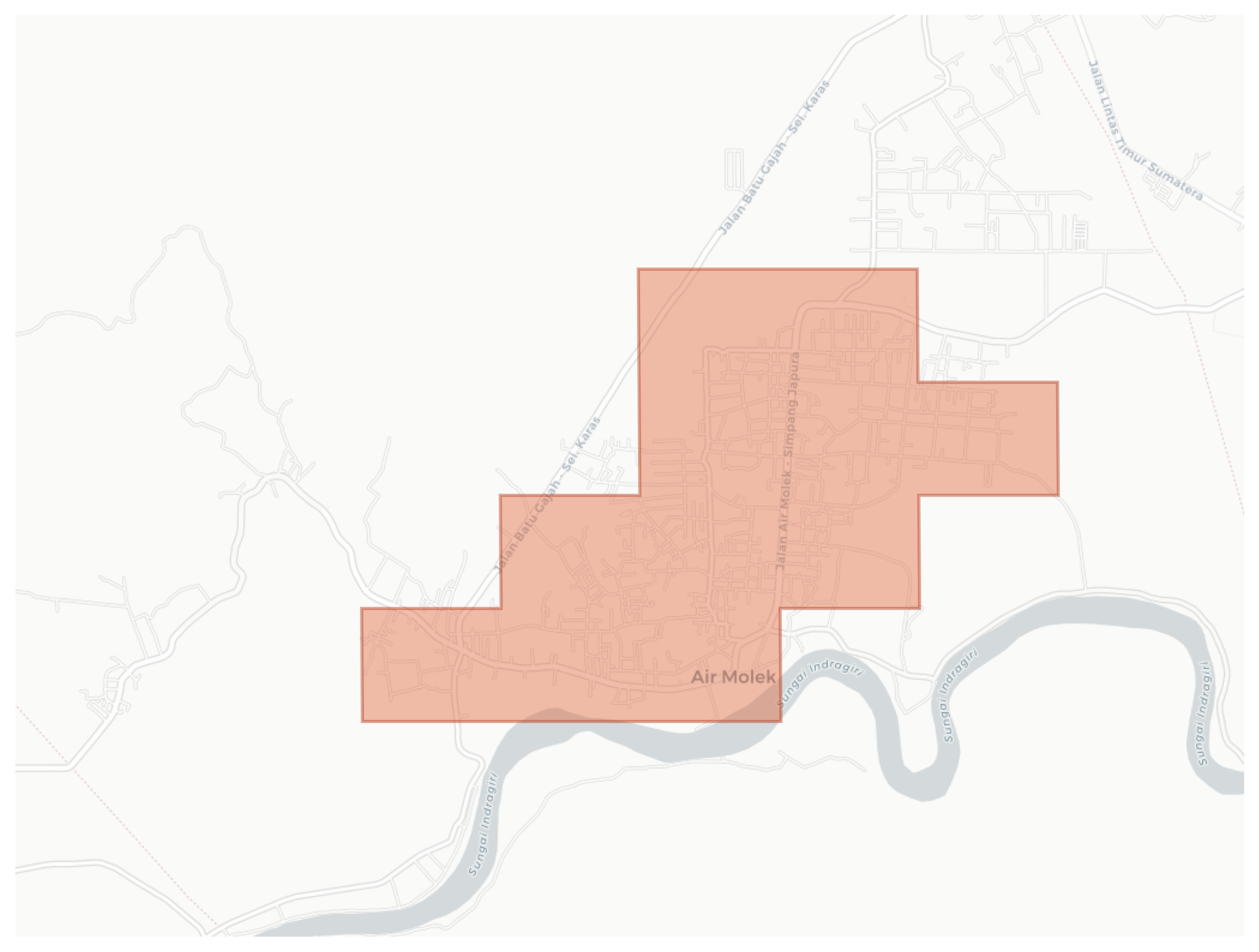 Air Molek I geographic map