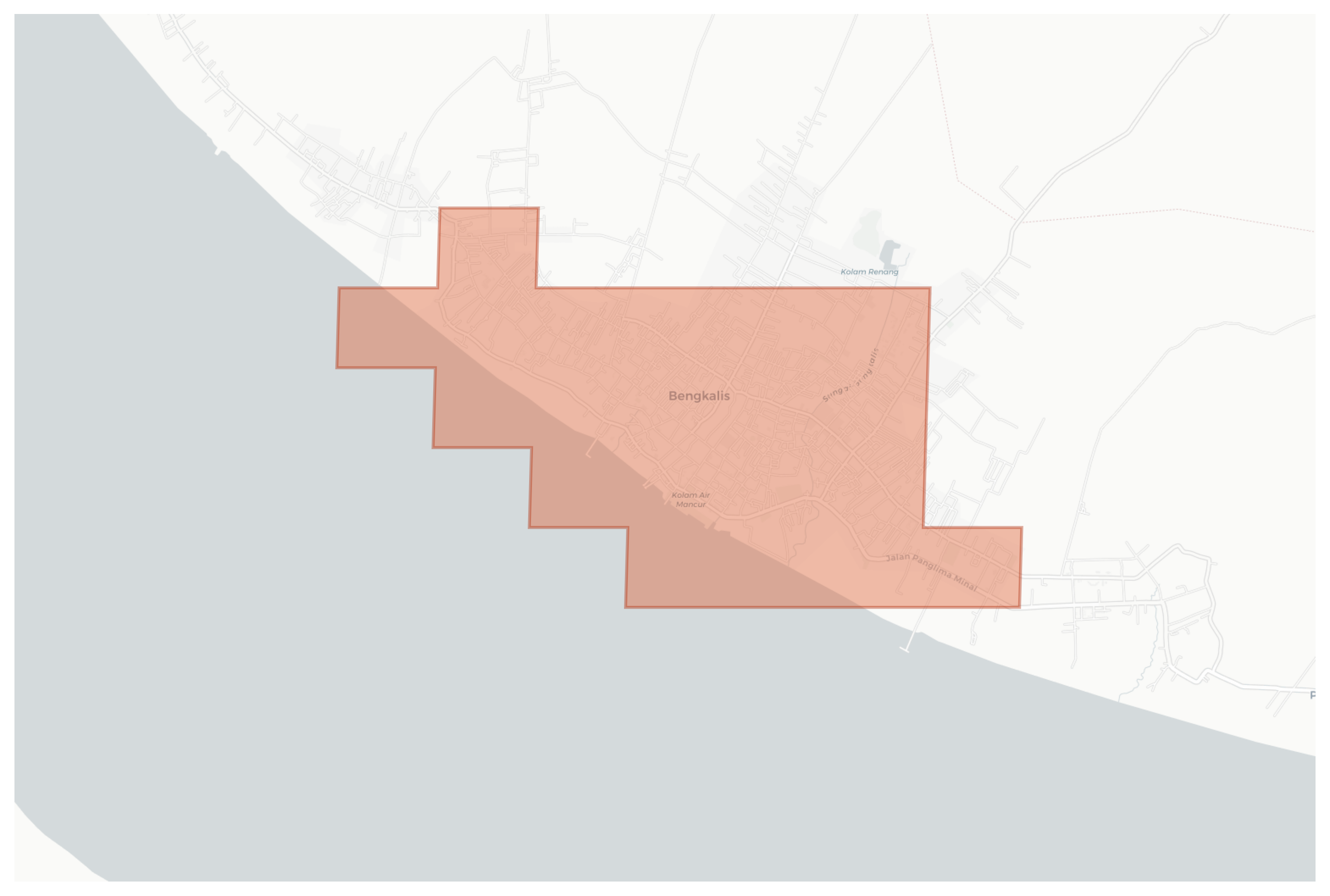 Bengkalis geographic map