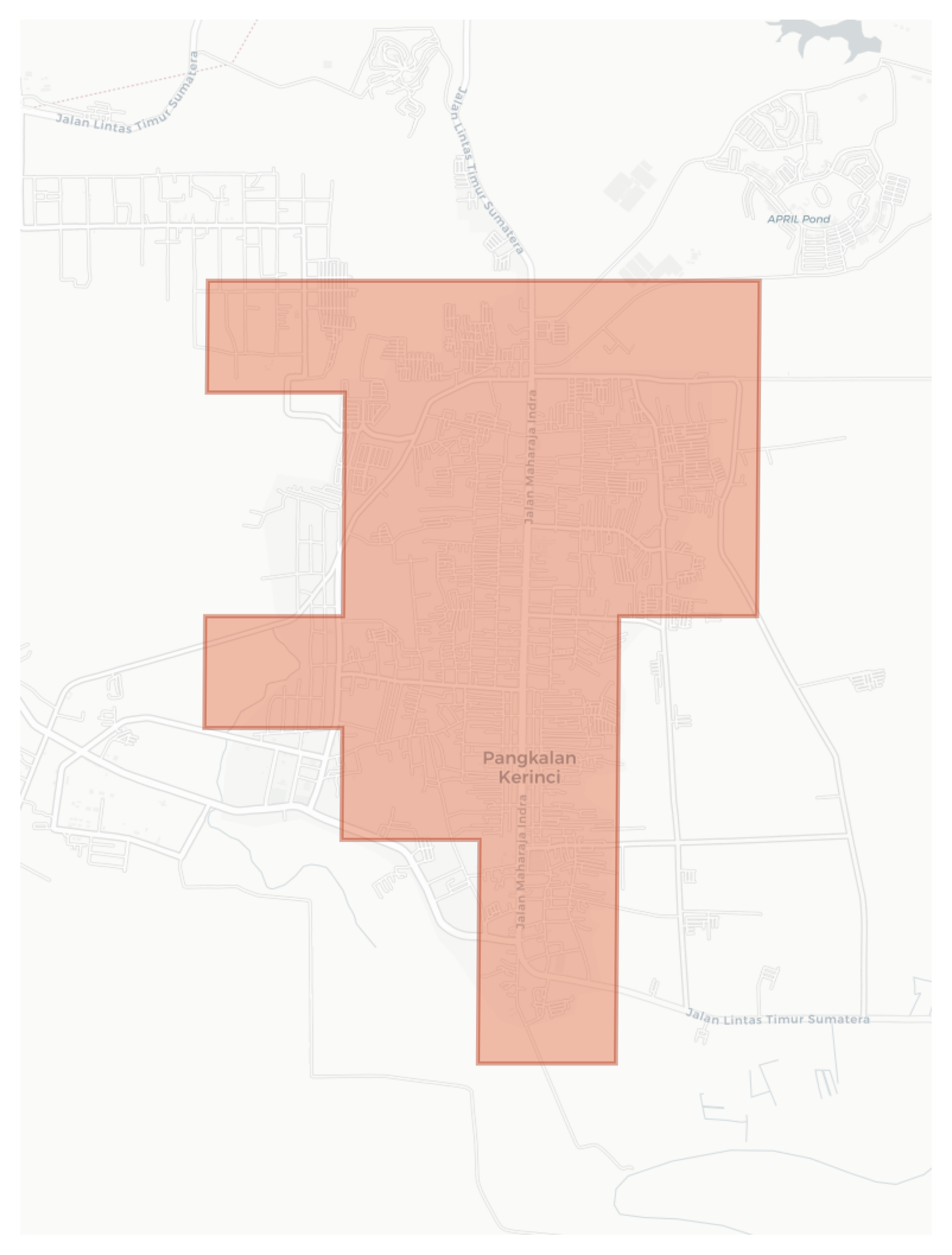 Pangkalan Kerinci geographic map