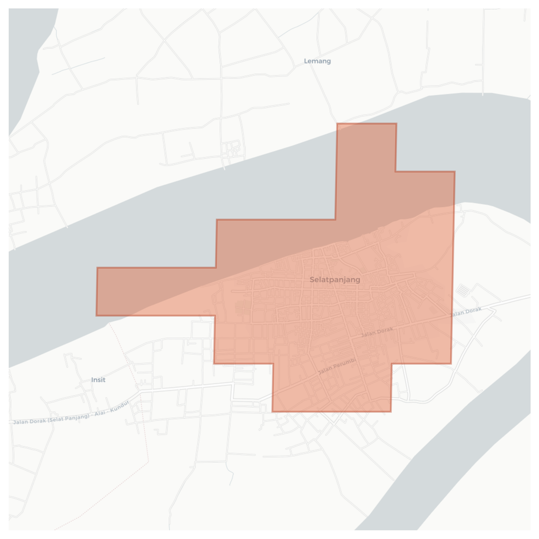 Selatpanjang geographic map