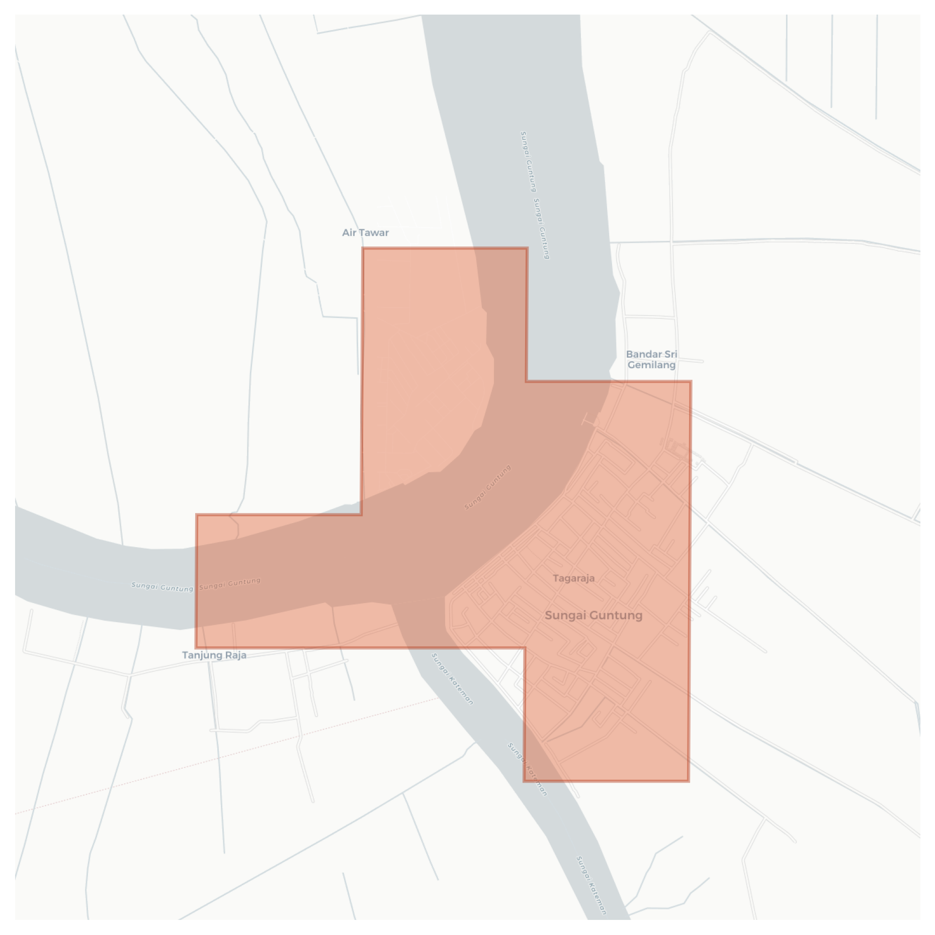 Sungaiguntung geographic map