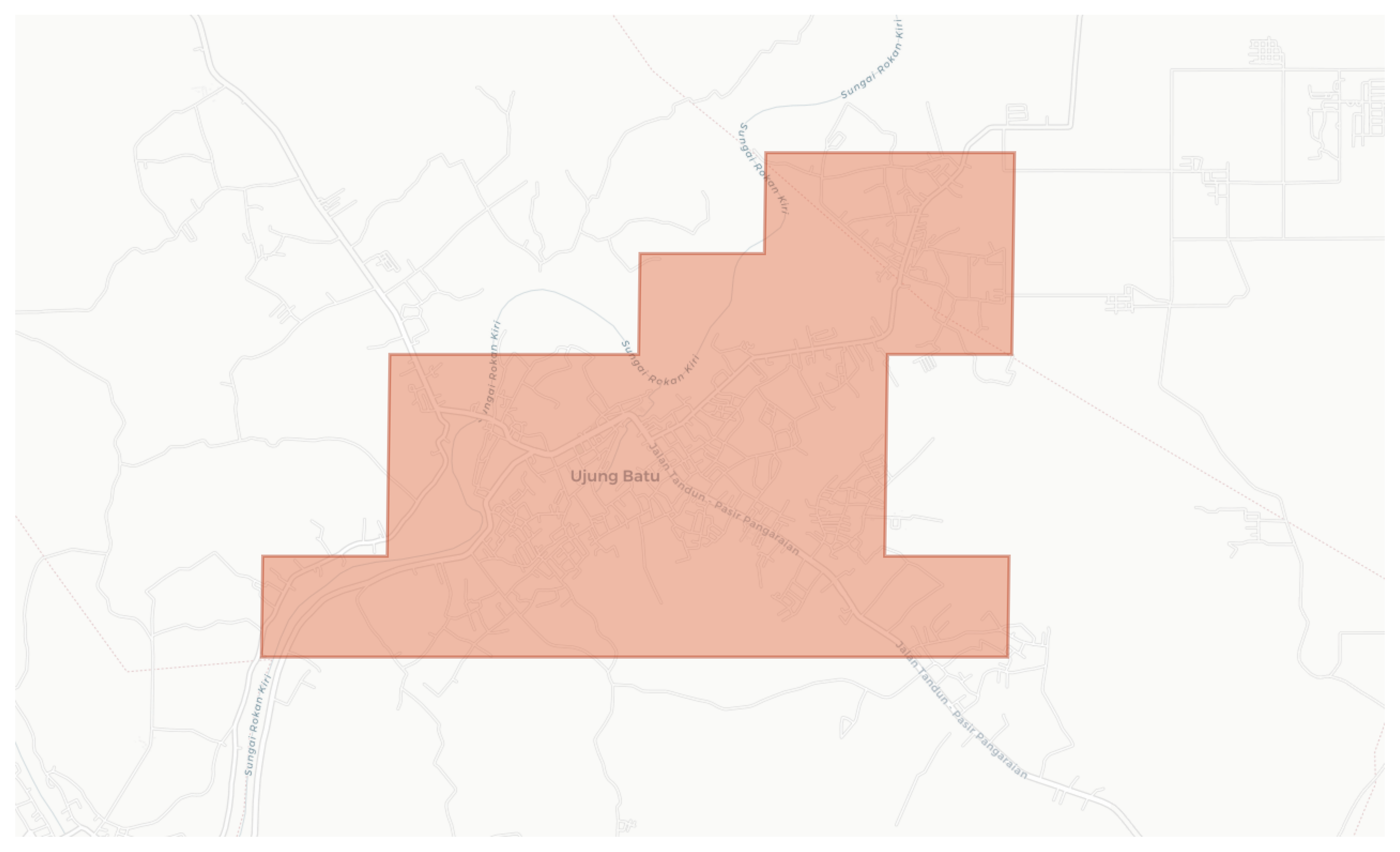 Ujung Batu geographic map