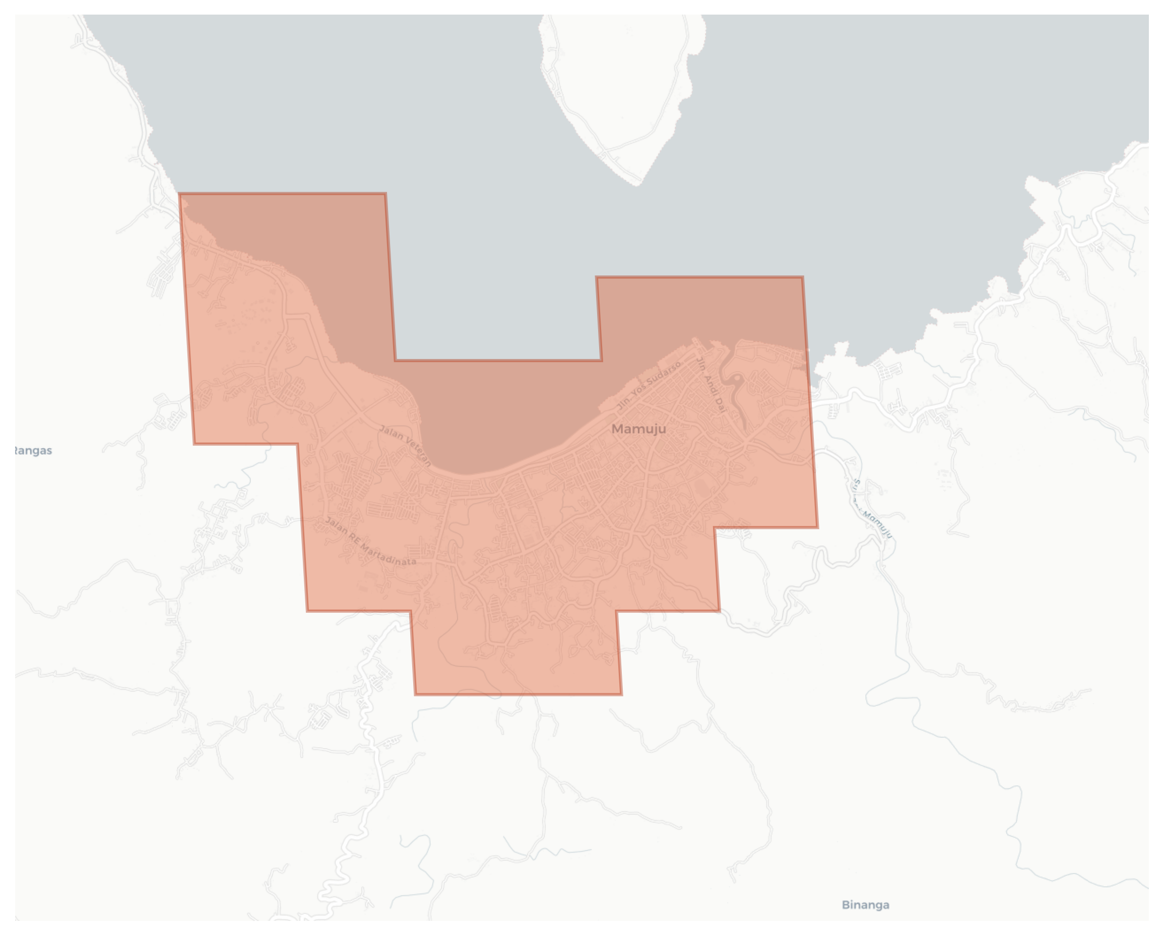 Mamuju geographic map