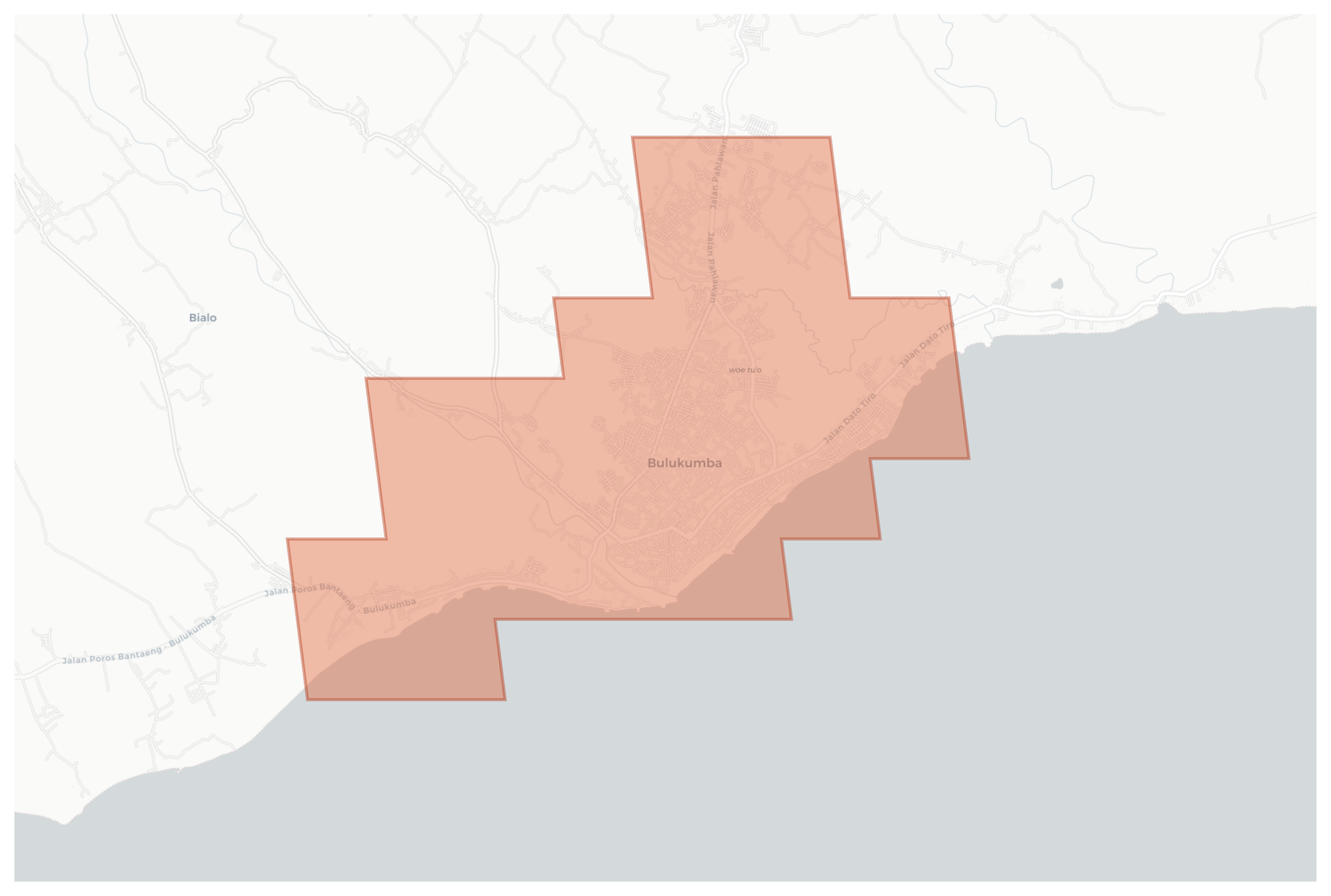 Bulukumba geographic map
