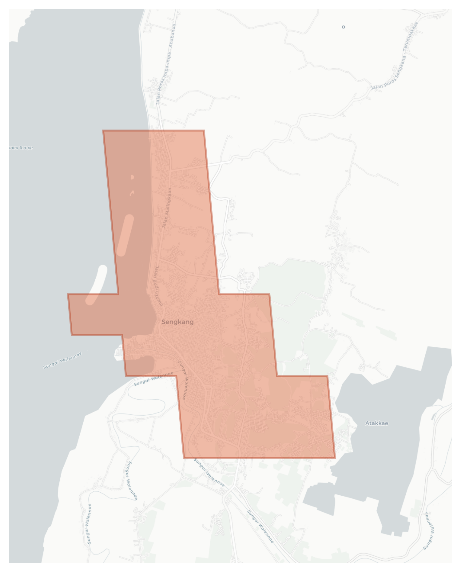 Sengkang geographic map