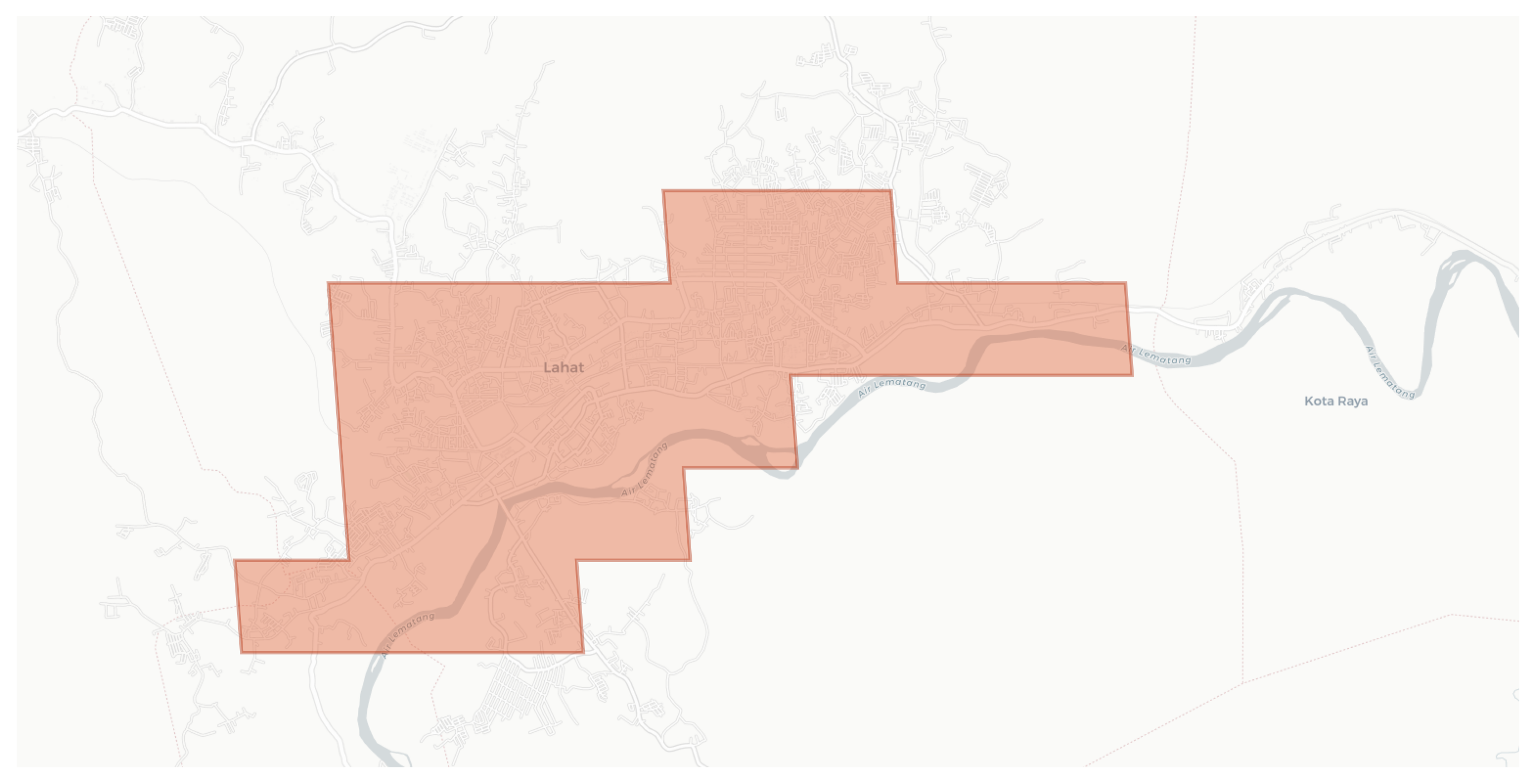 Lahat geographic map