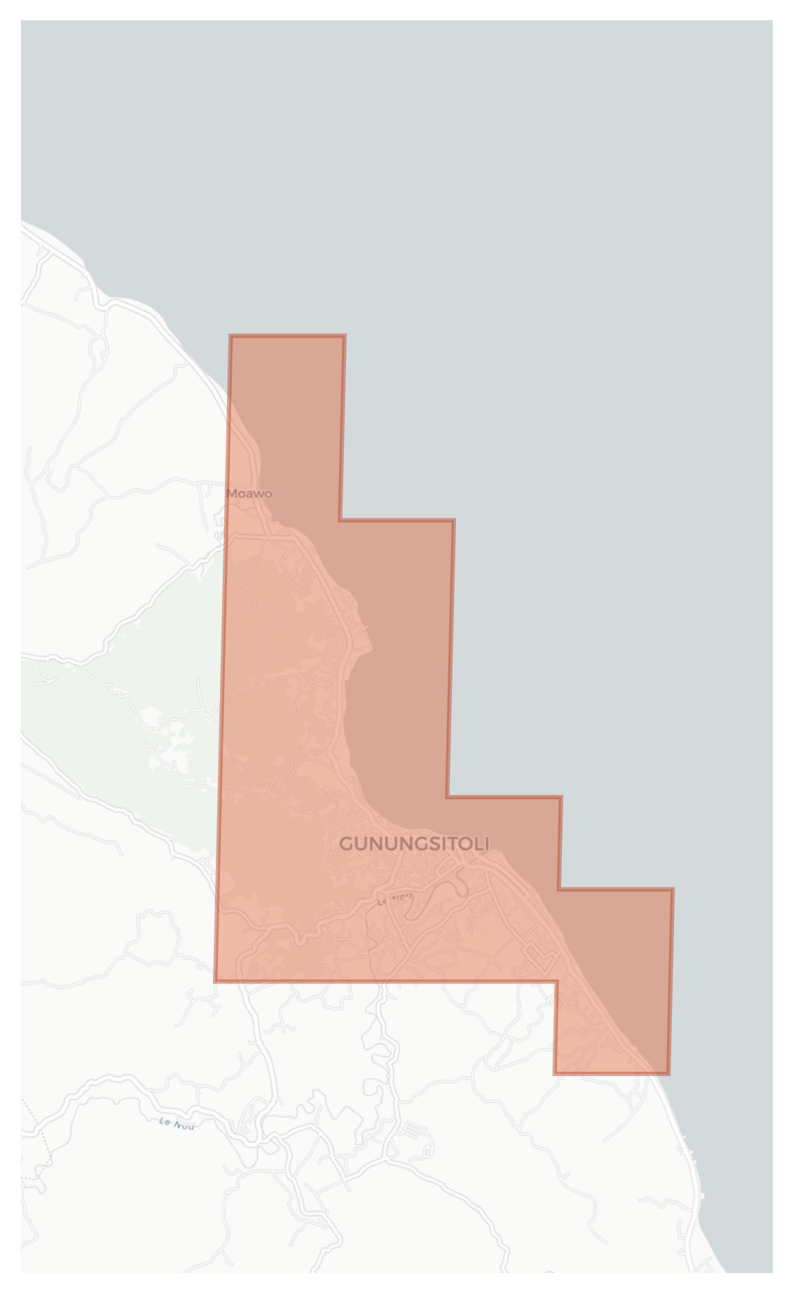 Gunungsitoli geographic map