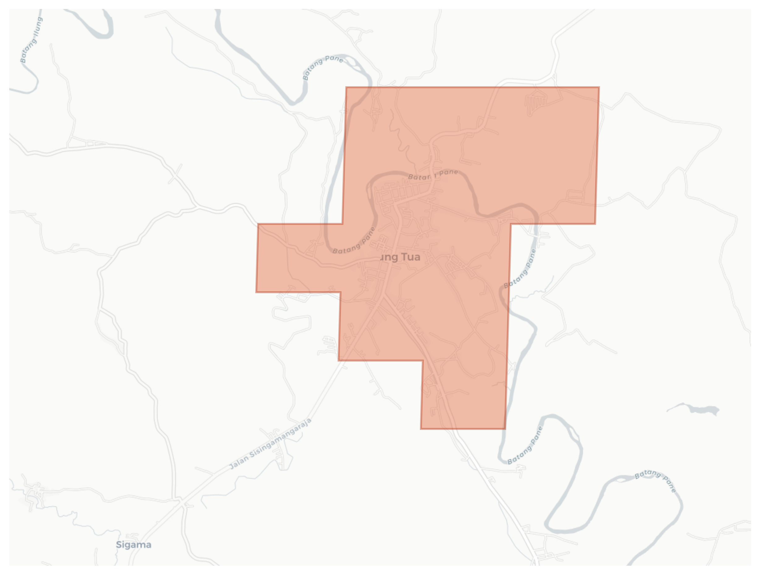 Gunung Tua geographic map