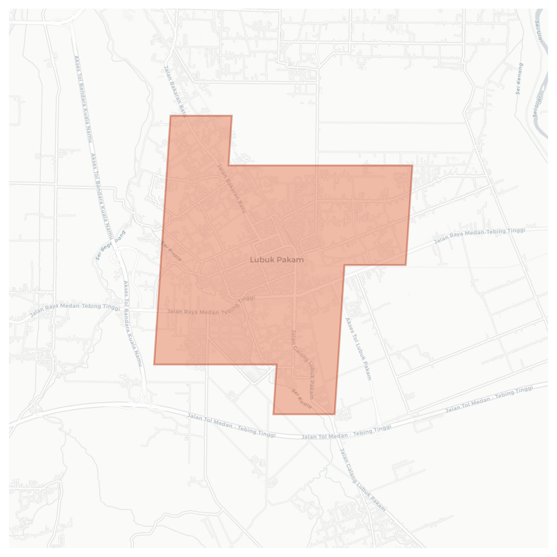 Lubuk Pakam geographic map
