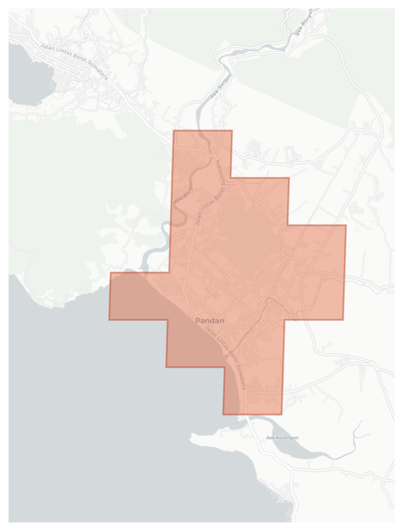 Pandan geographic map