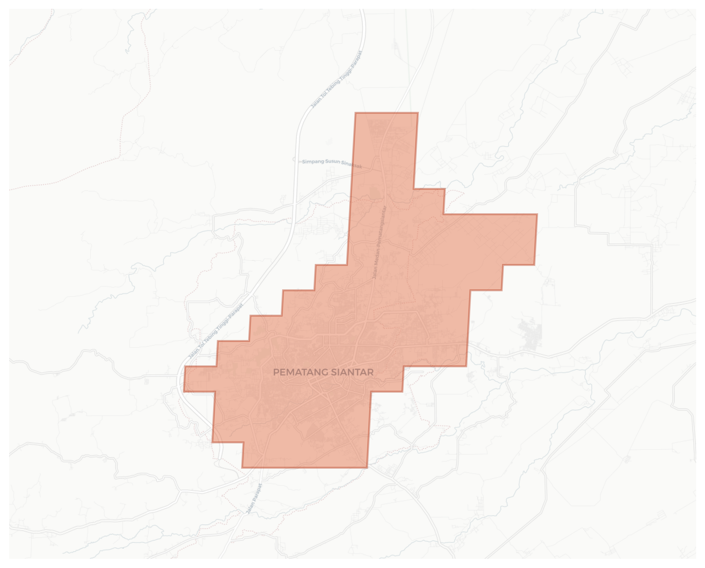 Pematang Siantar geographic map