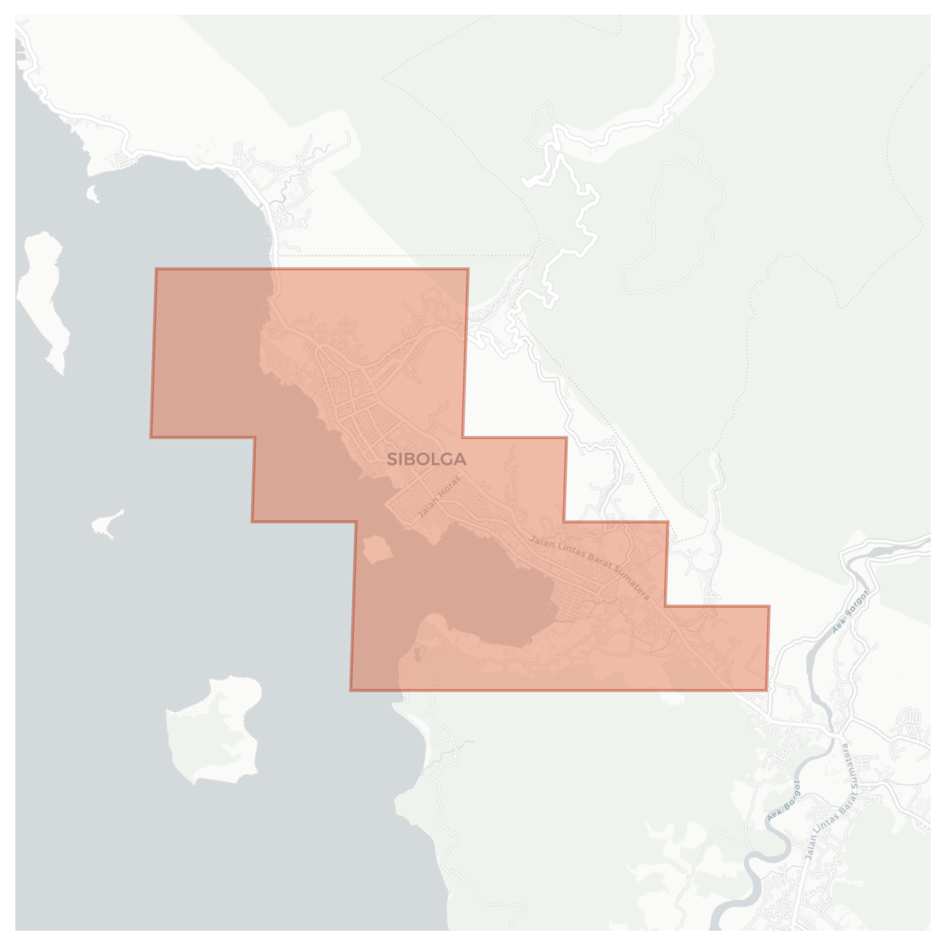Sibolga geographic map