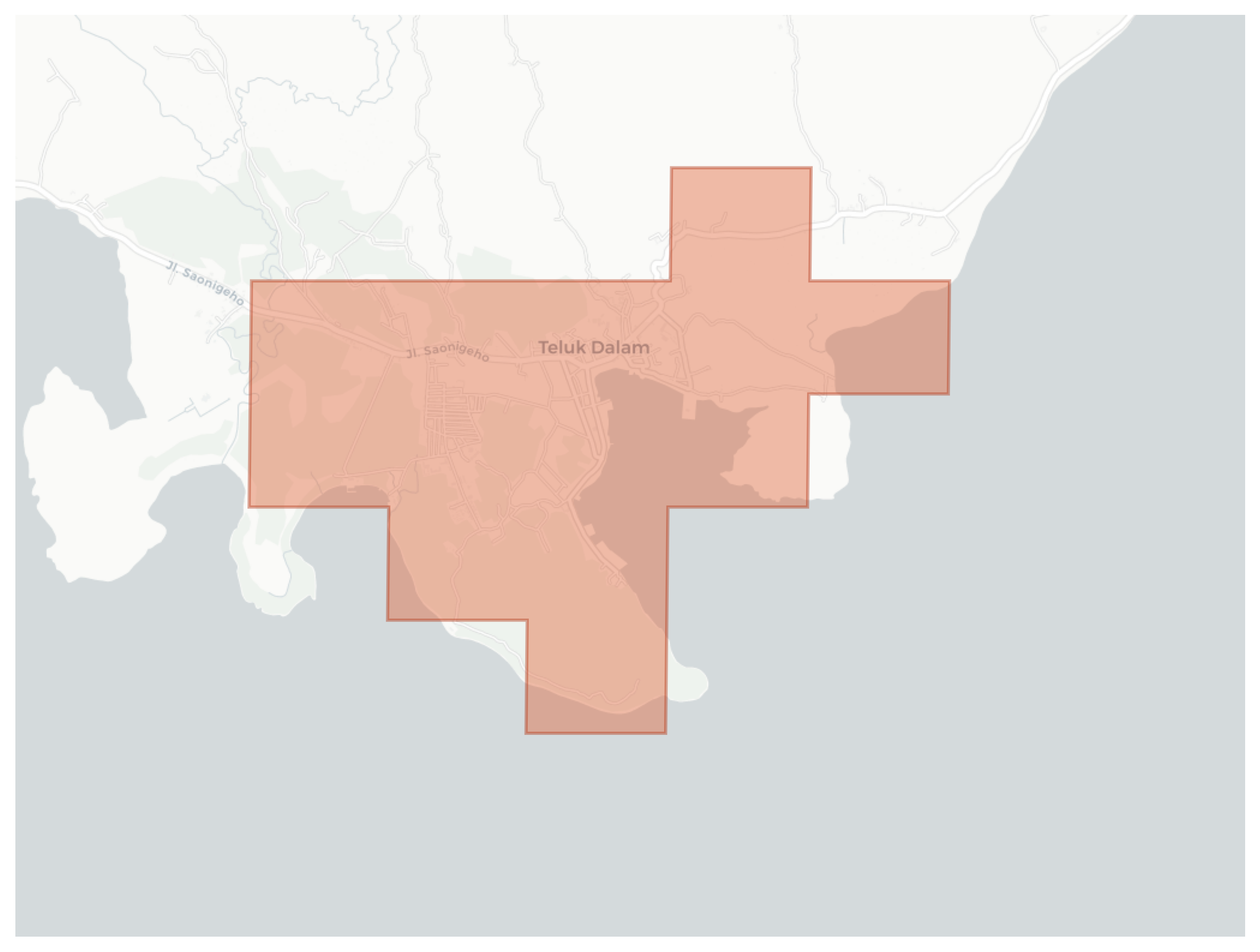 Teluk Dalam geographic map
