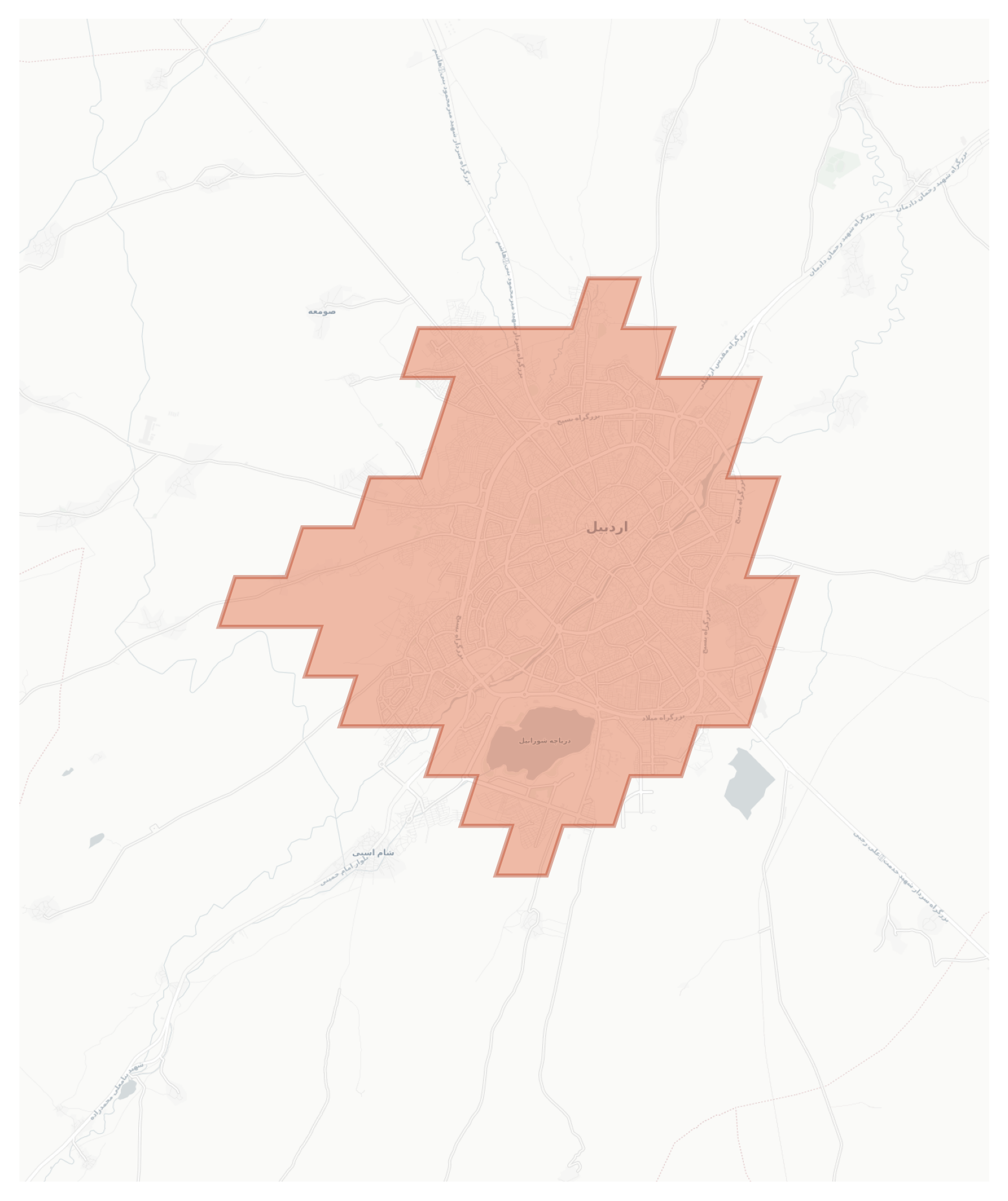 Ardabil geographic map