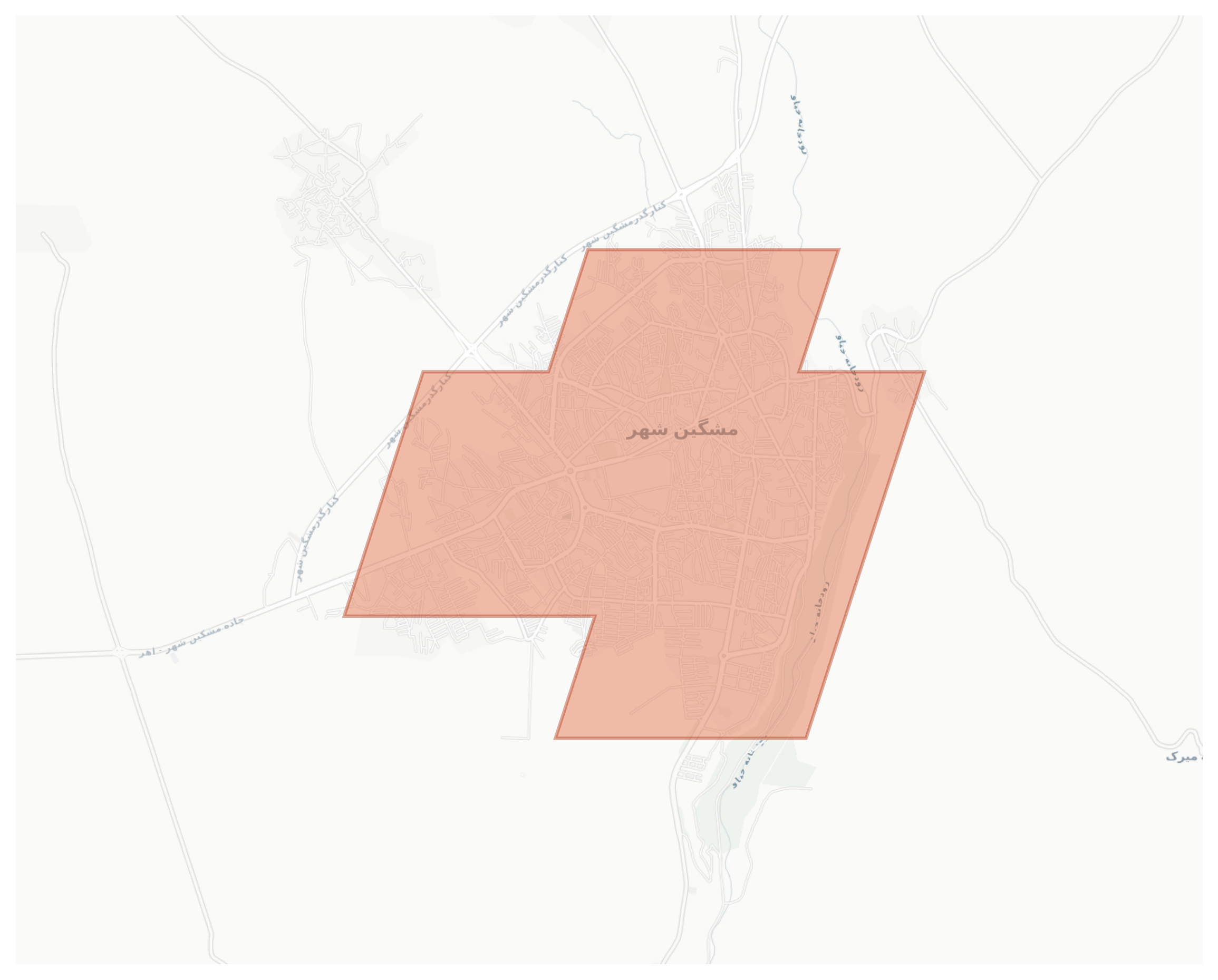 Meshginshahr geographic map
