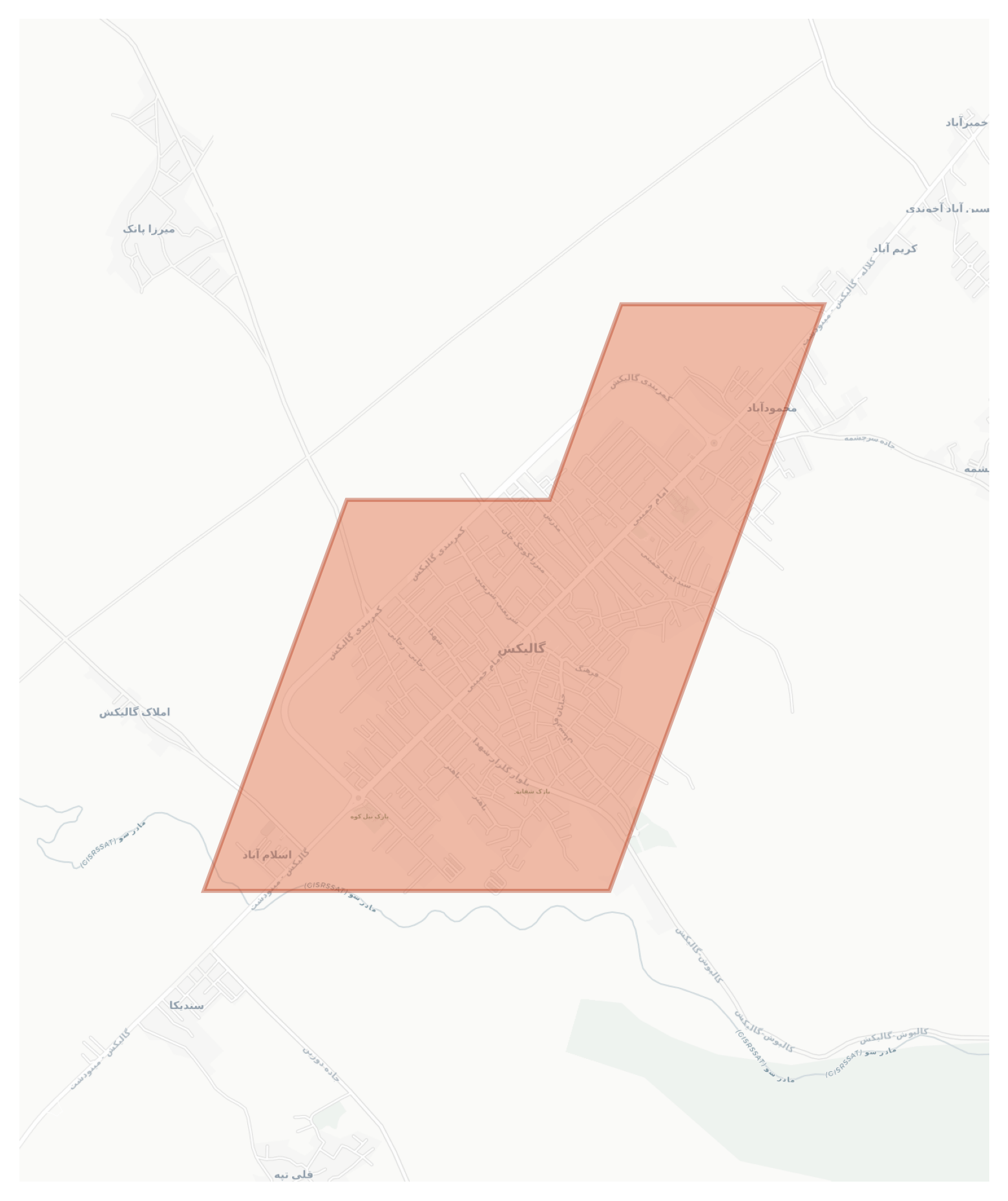 Galikash geographic map