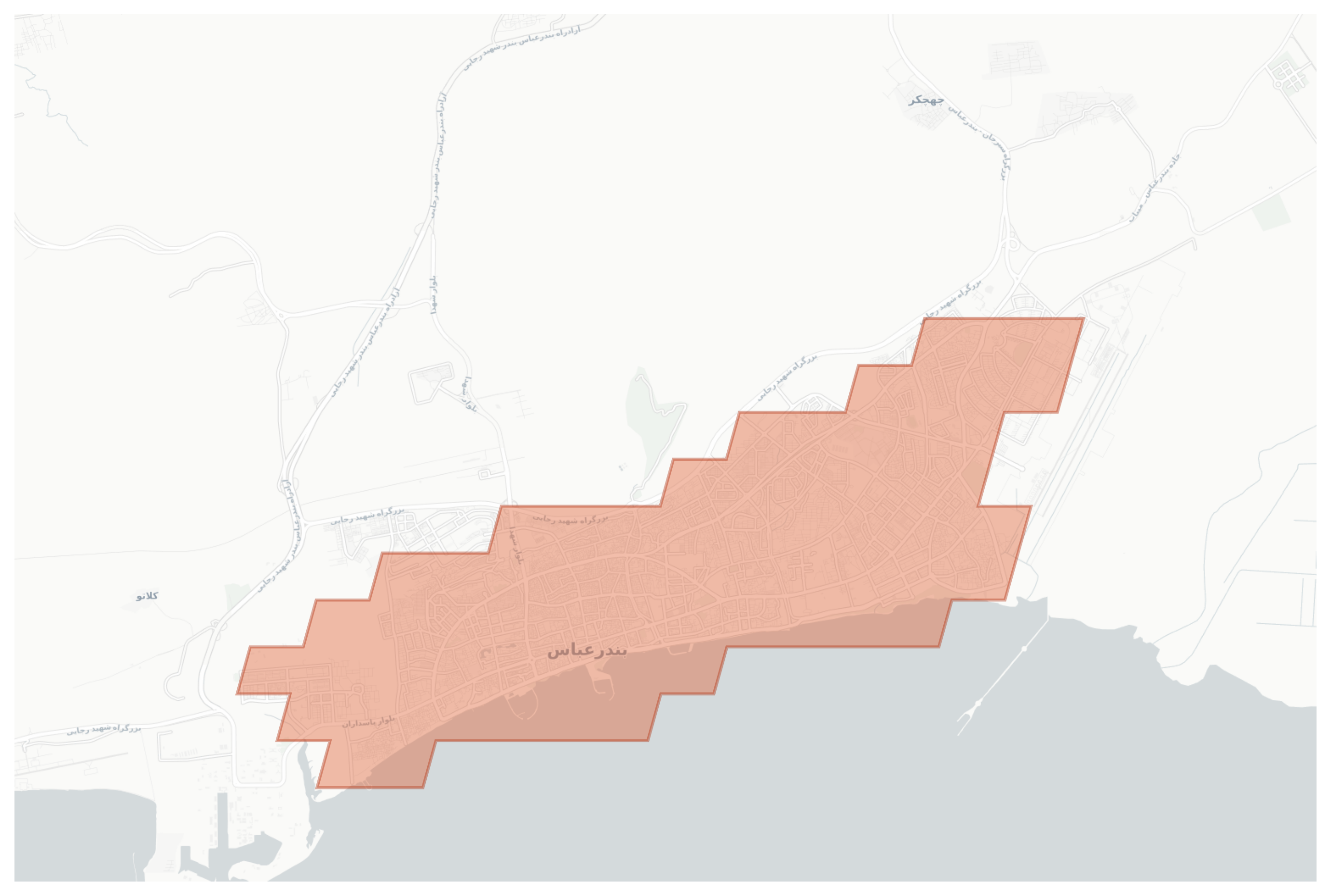 Bandar Abbas geographic map