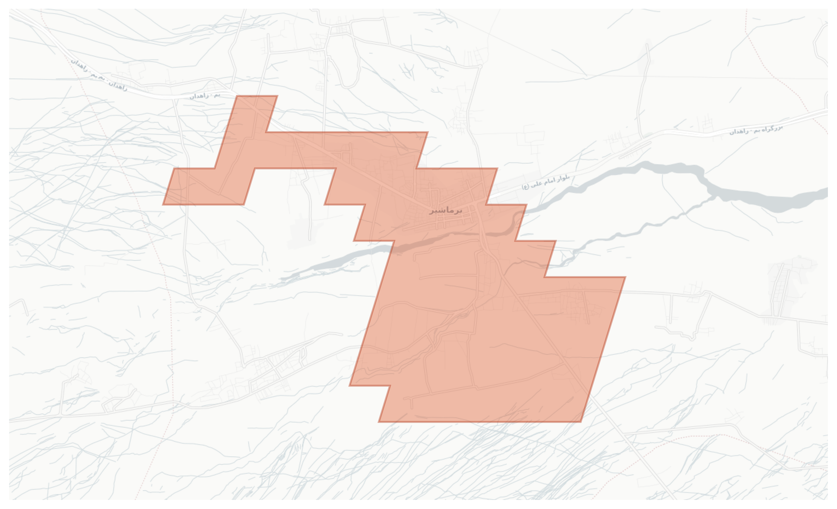 Narmashir geographic map