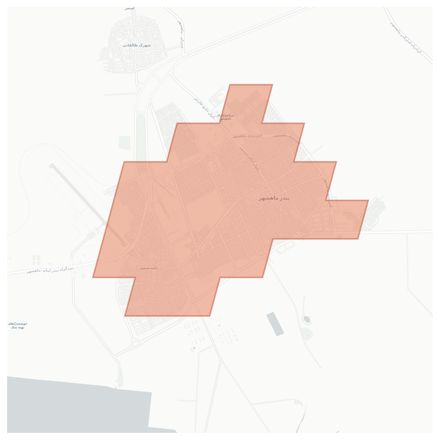 Bandar-e Mahshahr geographic map