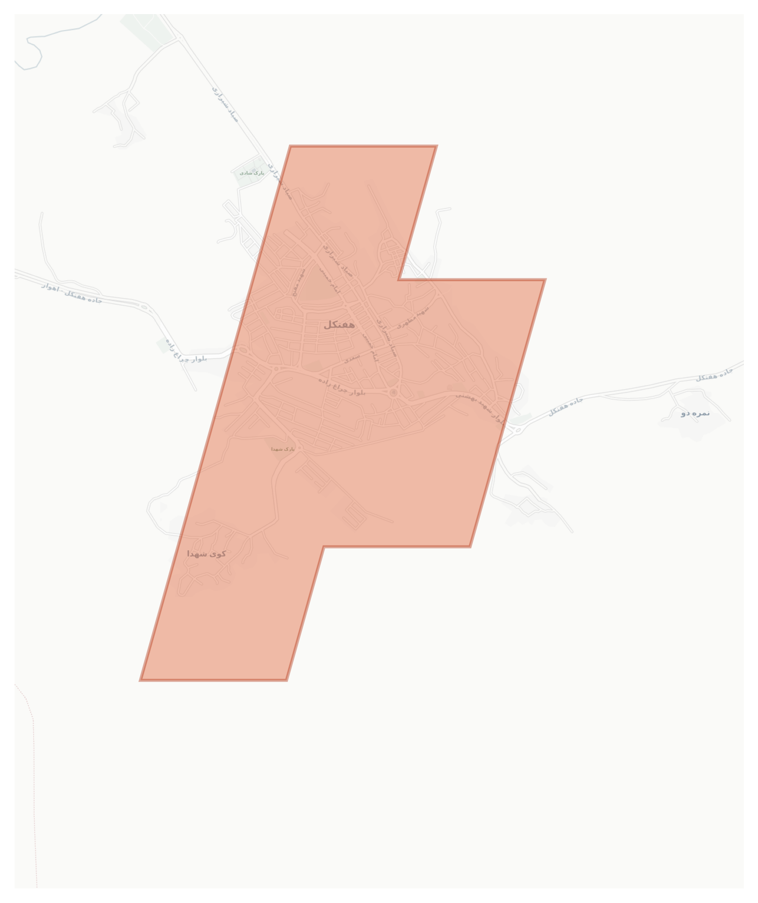 Haftkel geographic map