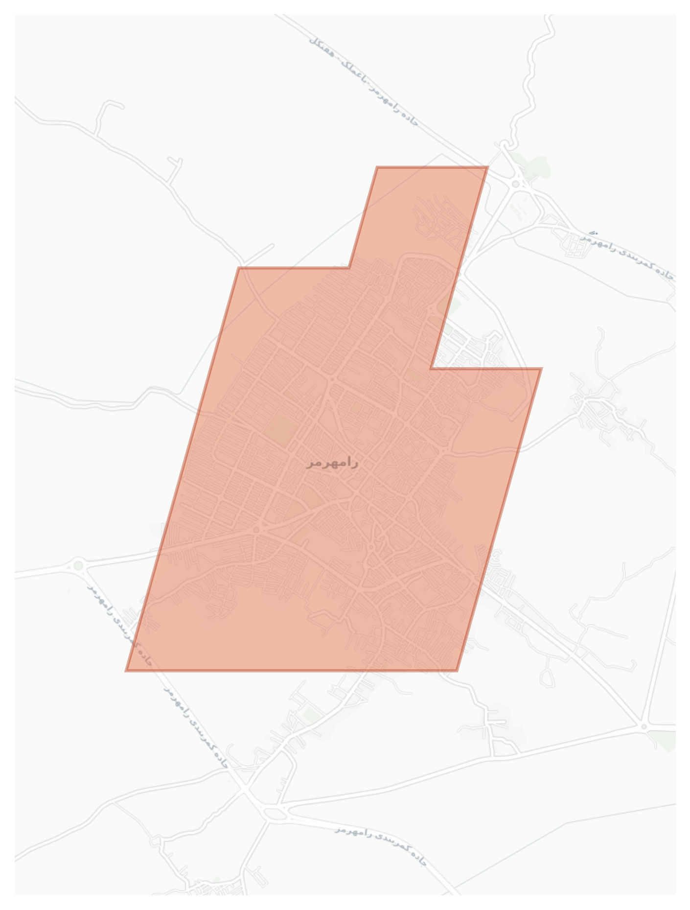 Ramhormoz geographic map
