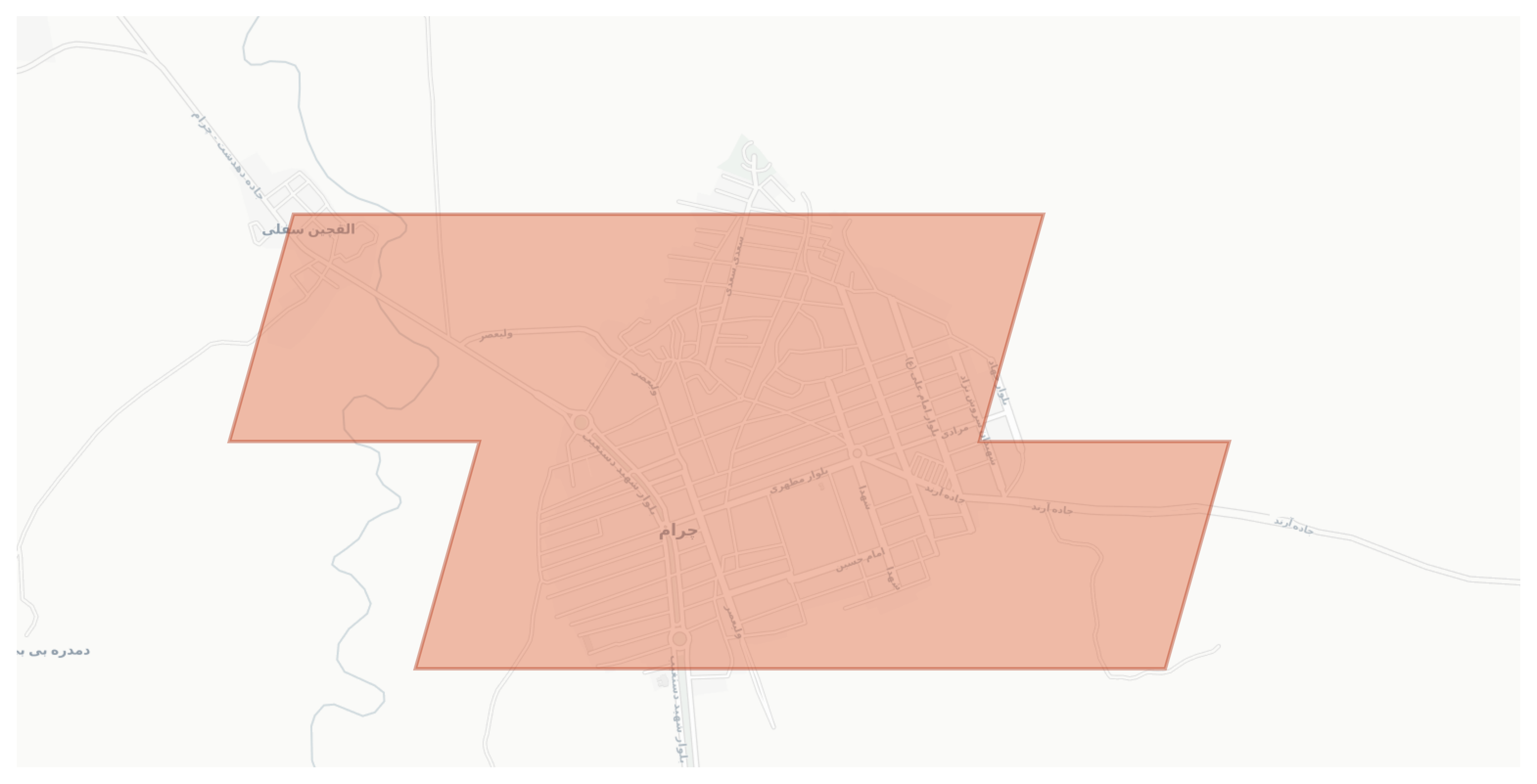 Charam geographic map