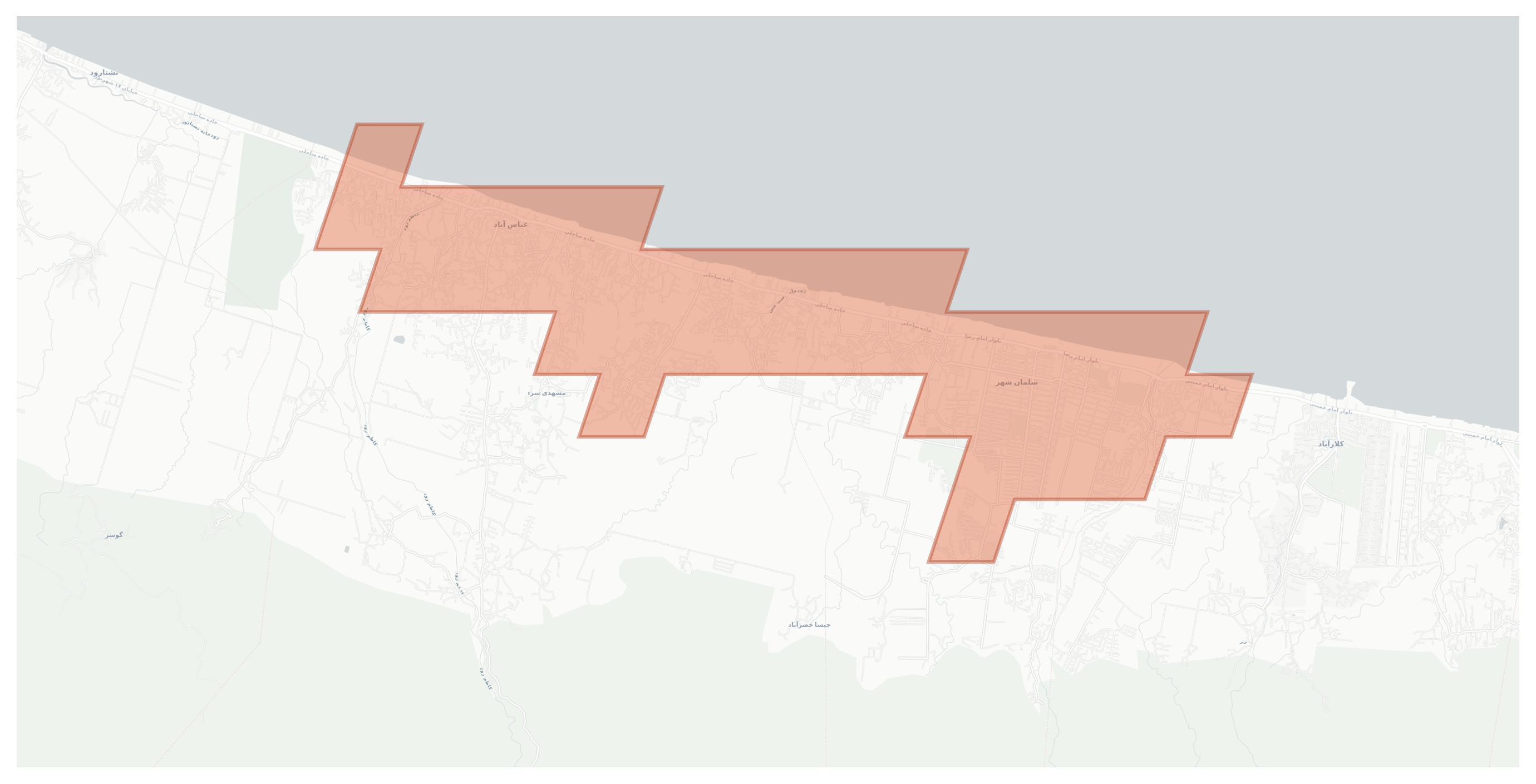 Abbasabad geographic map