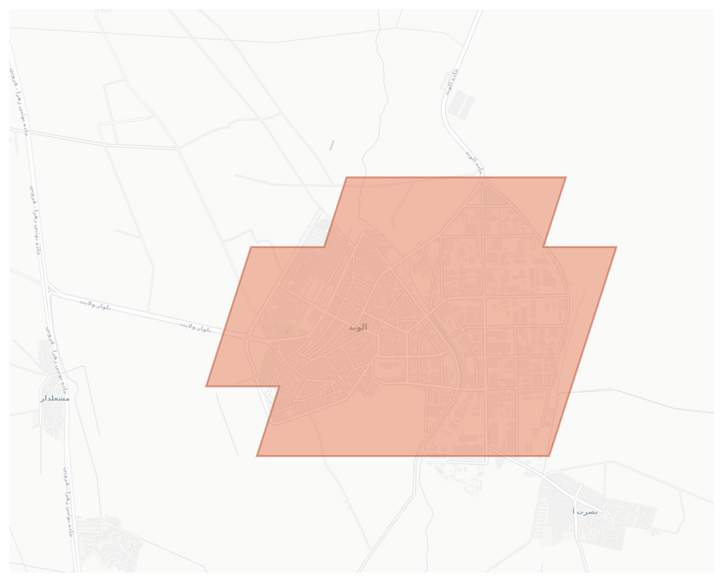 Alvand geographic map